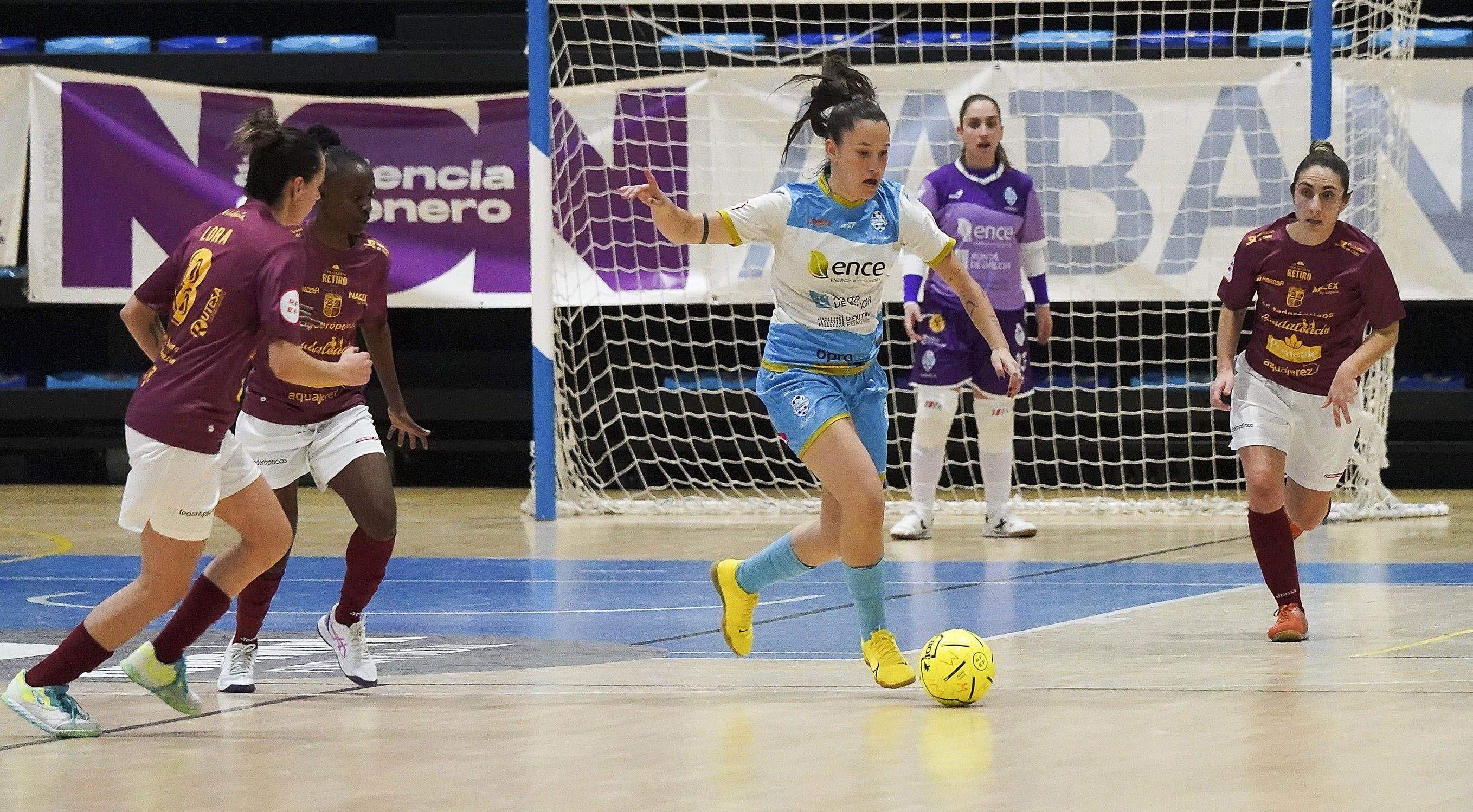 Partido entre o Marín Futsal e o Guadalcacín na Raña