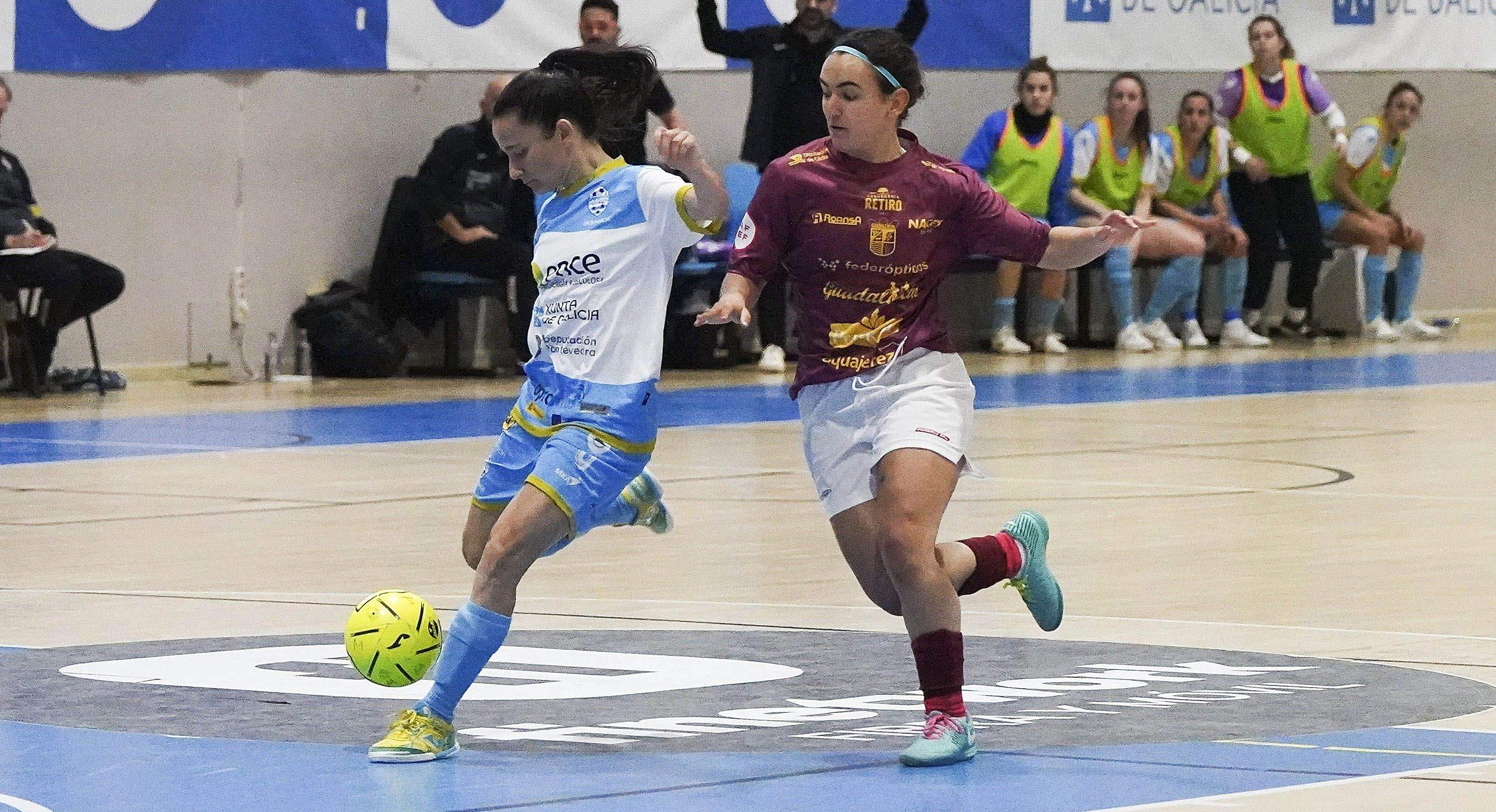 Partido entre o Marín Futsal e o Guadalcacín na Raña