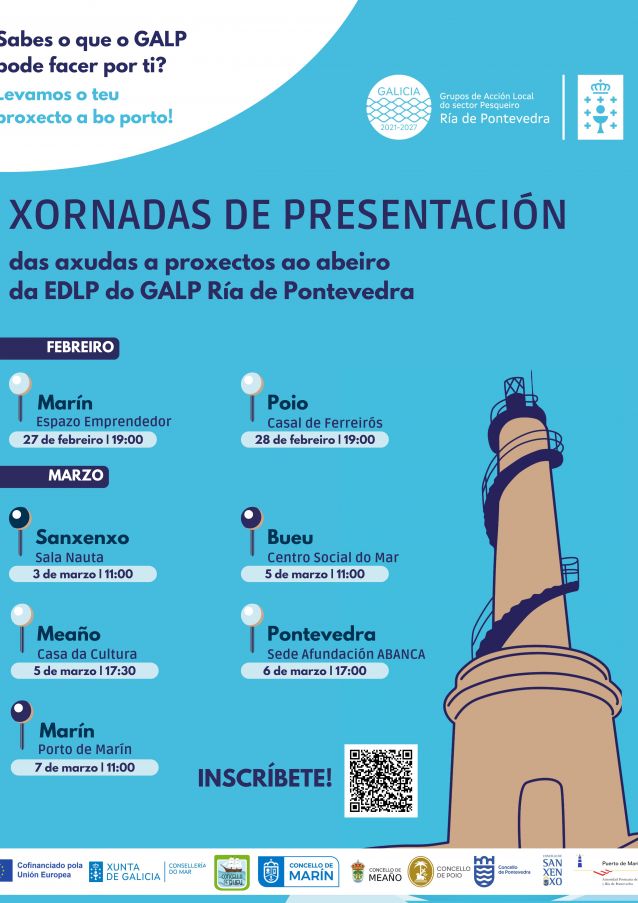 Cartel das xornadas do GALP Ría de Pontevedra