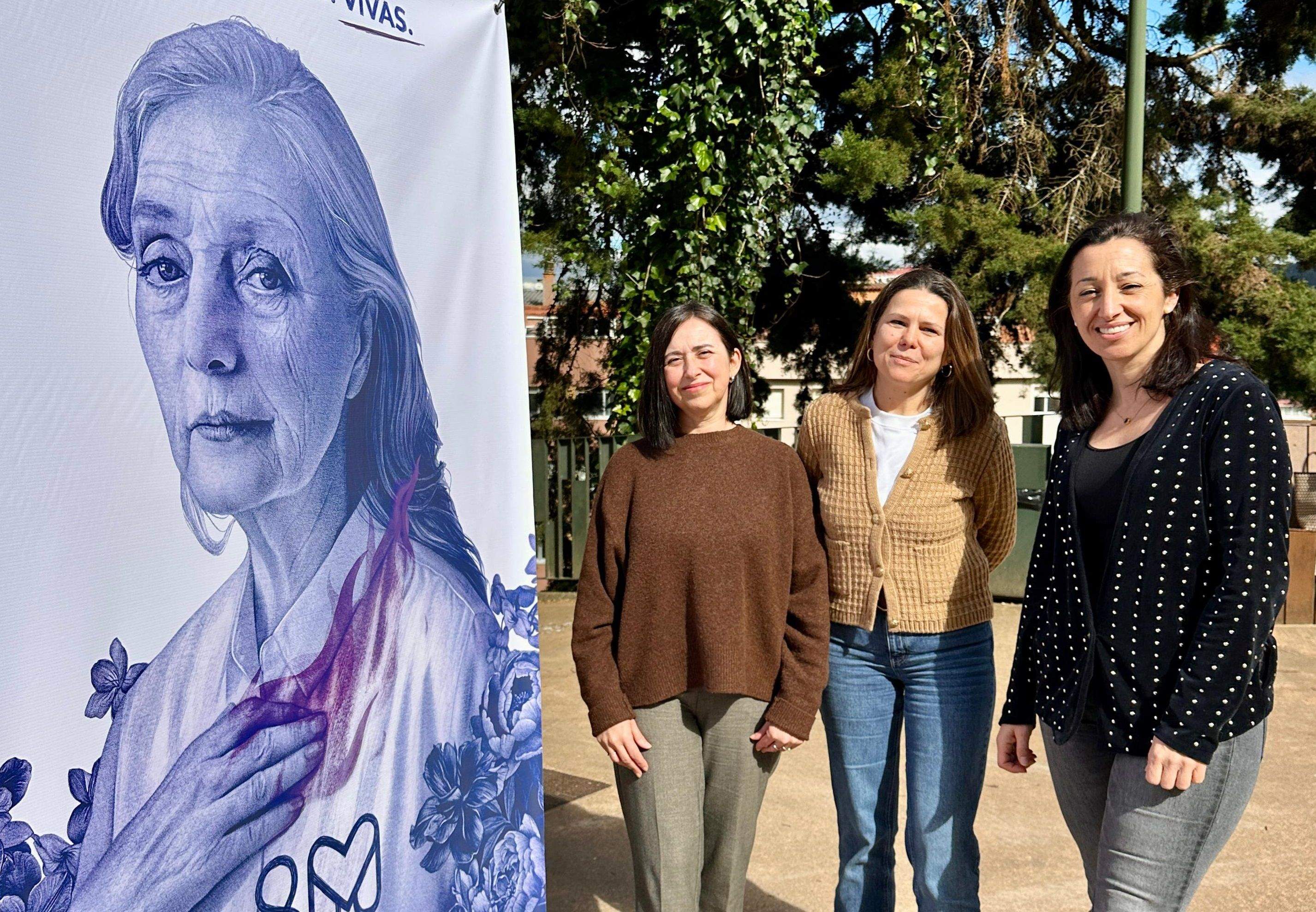 Marián Sánchez, Mónica Viqueira e Marián Sanmartín 