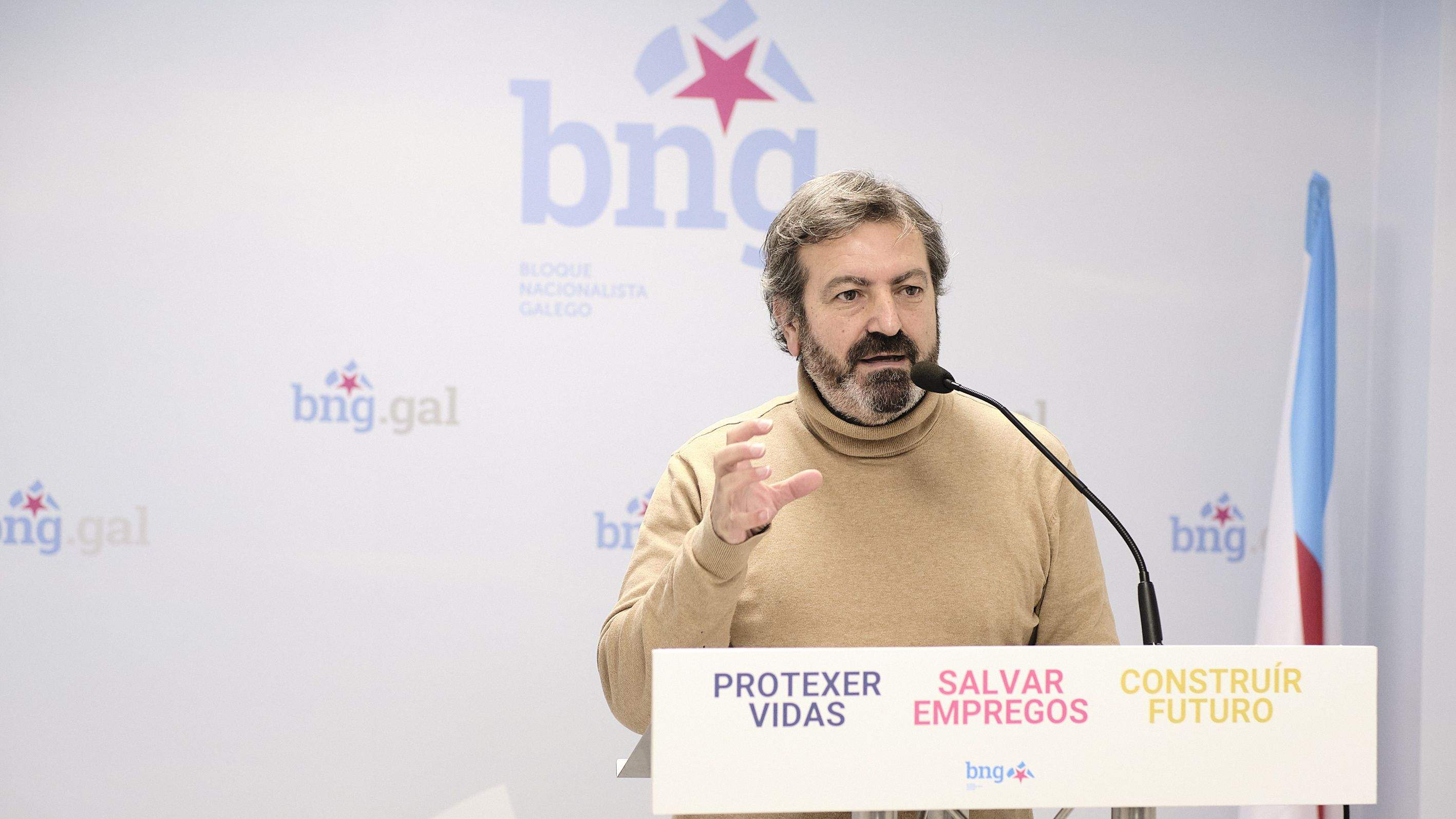 Luís Bará, diputado del BNG en el Parlamento de Galicia