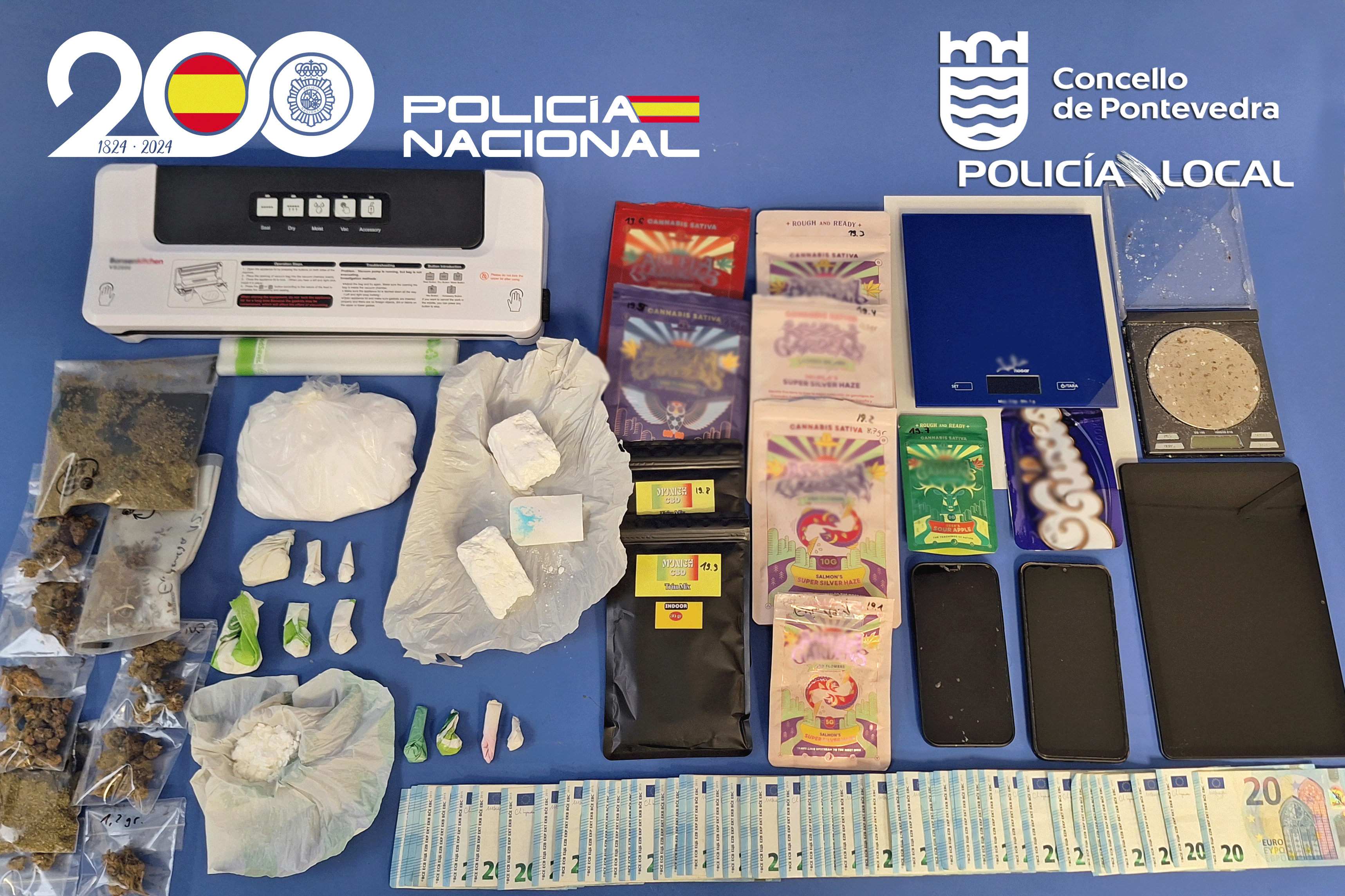 Efectos intervenidos en la operación Ninja