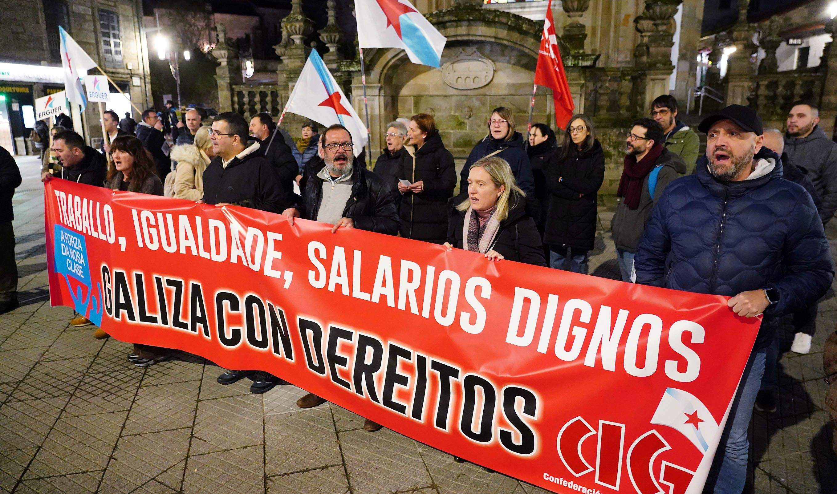 Concentración de la CIG con motivo del Día da Clase Obreira Galega