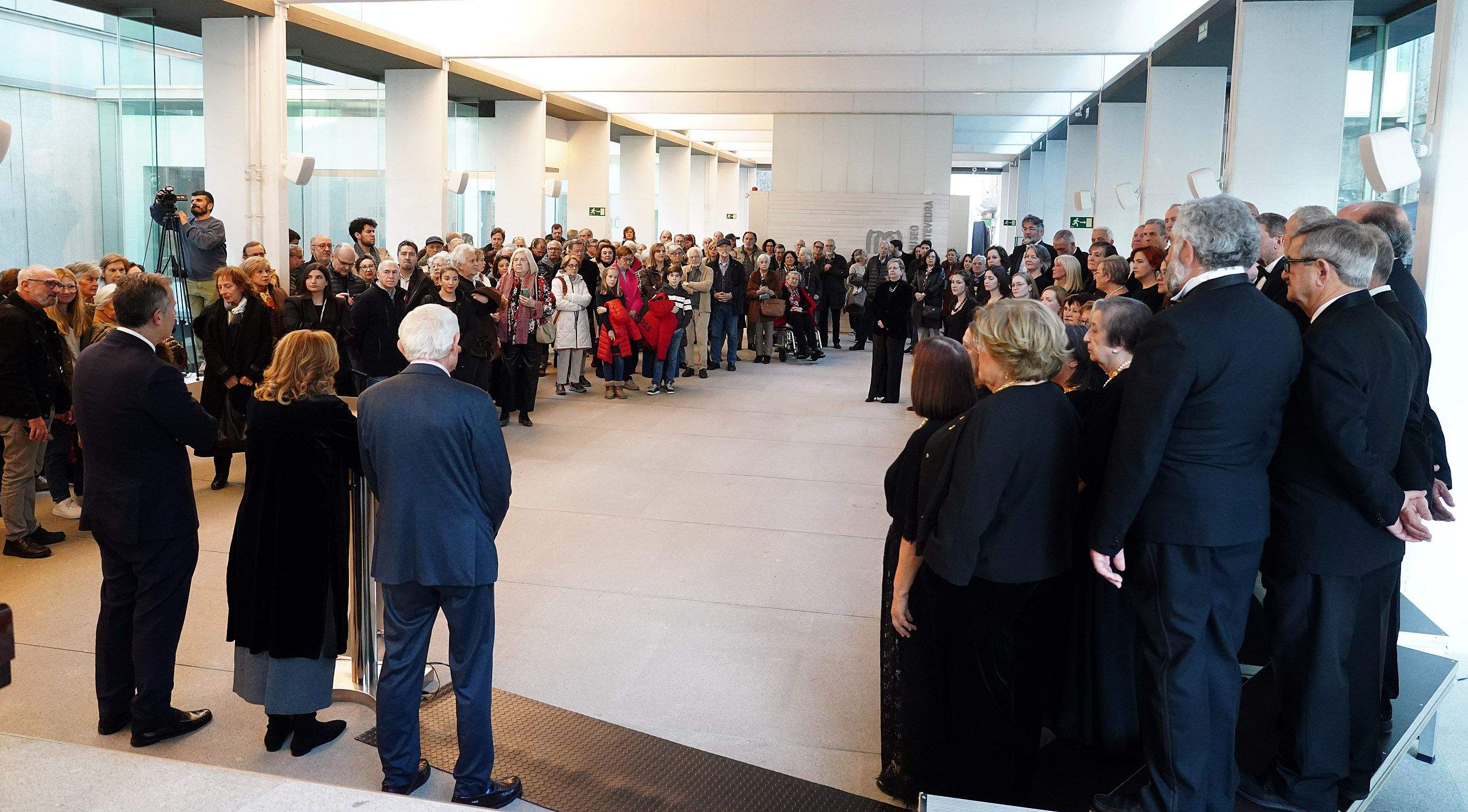 Inauguración da mostra 'Sociedad Coral Polifónica de Pontevedra 1925-2025'