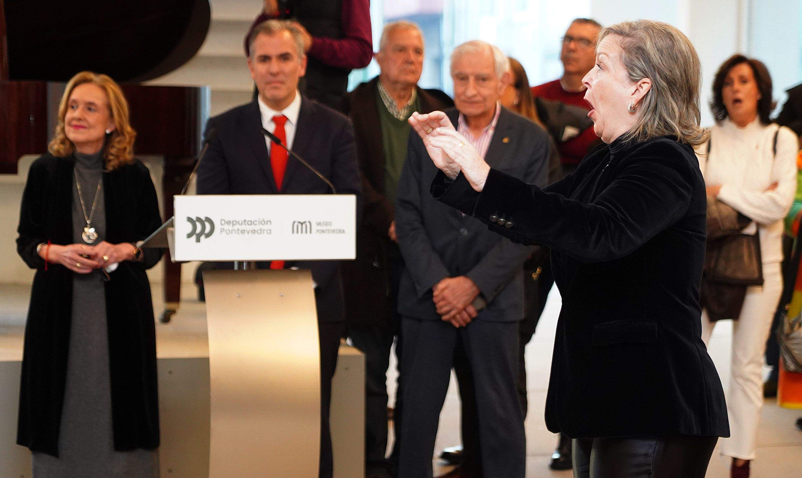 Inauguración da mostra 'Sociedad Coral Polifónica de Pontevedra 1925-2025'
