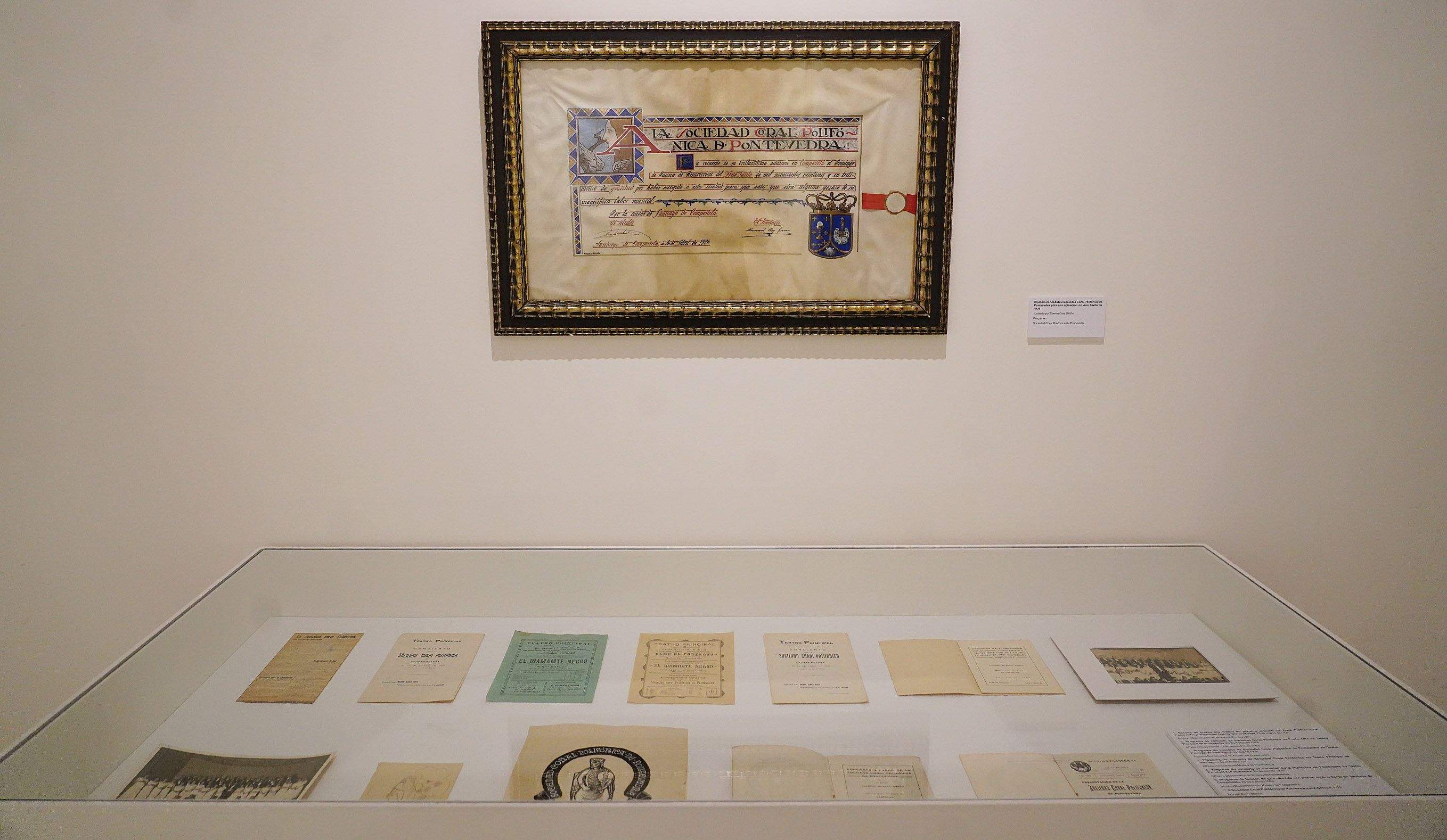 Inauguración da mostra 'Sociedad Coral Polifónica de Pontevedra 1925-2025'