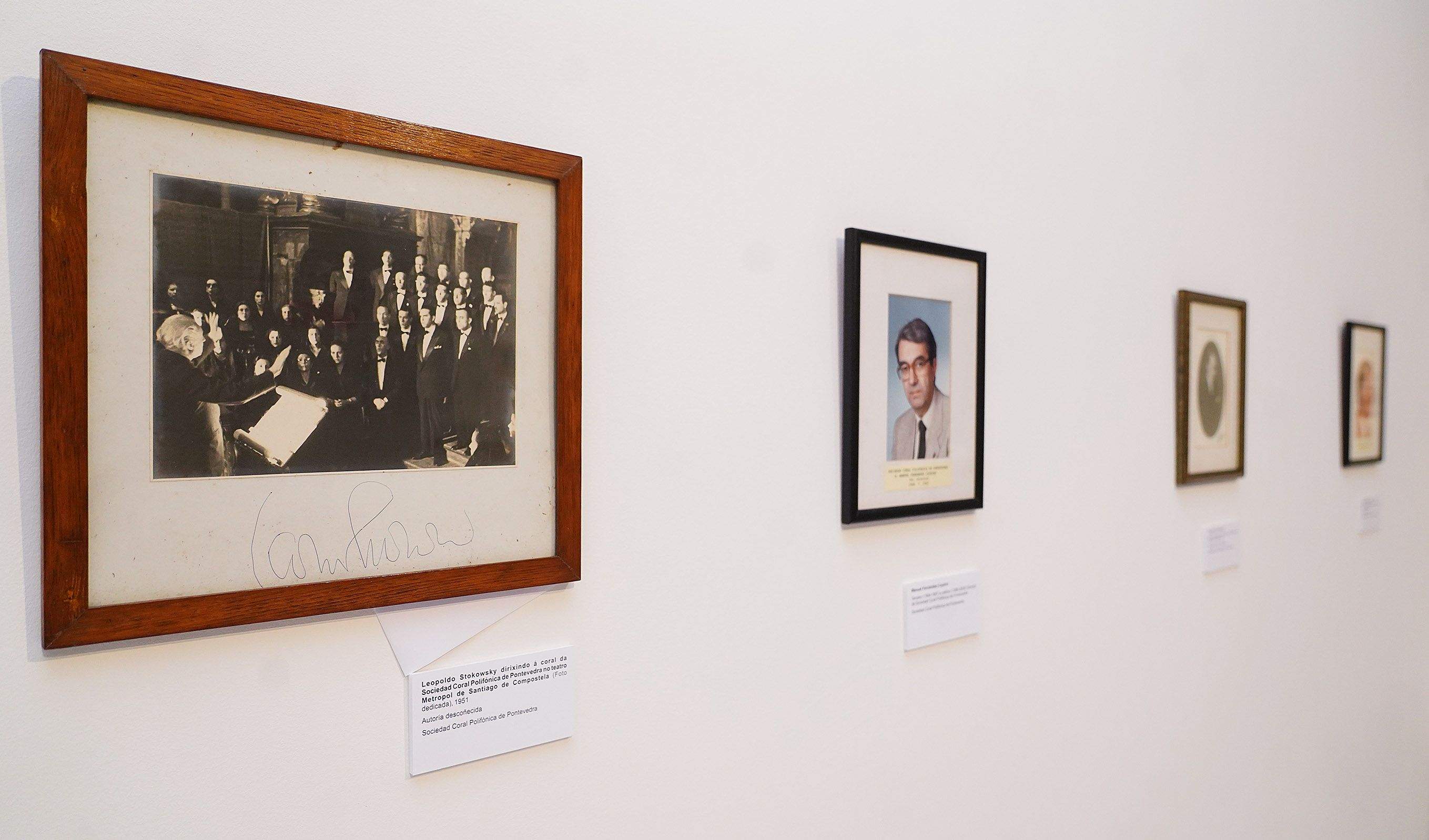 Inauguración da mostra 'Sociedad Coral Polifónica de Pontevedra 1925-2025'