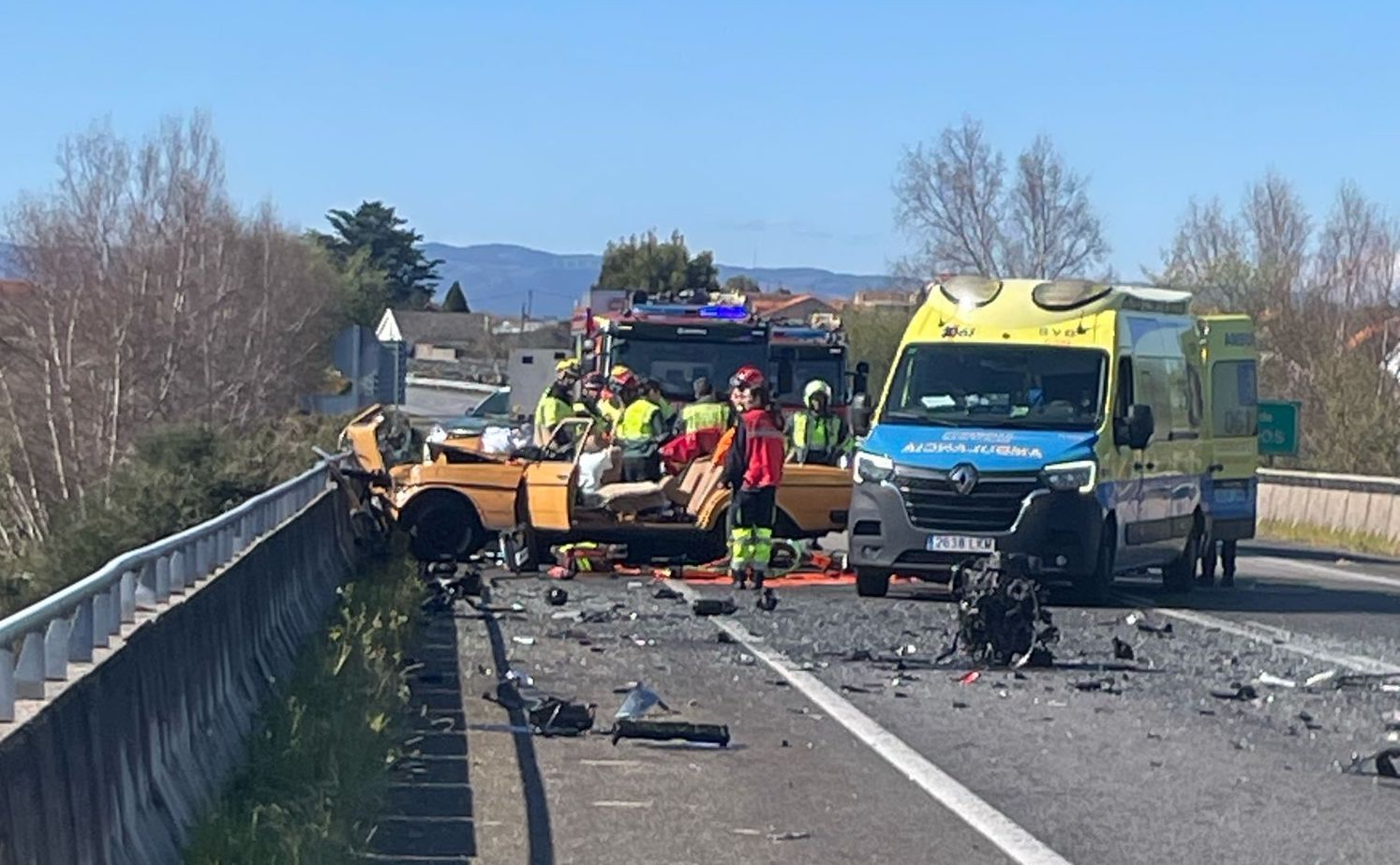 Accidente mortal en la VG-4.2, en Ribadumia
