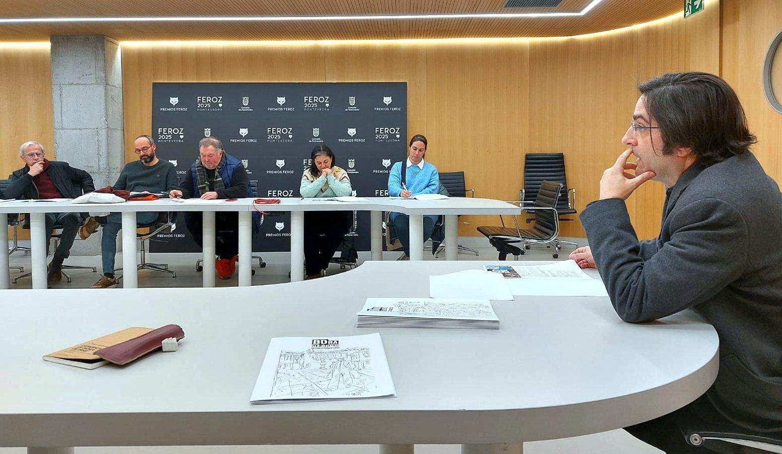 Reunión de Kiko da Silva para a organización de BDRA Gráfica
