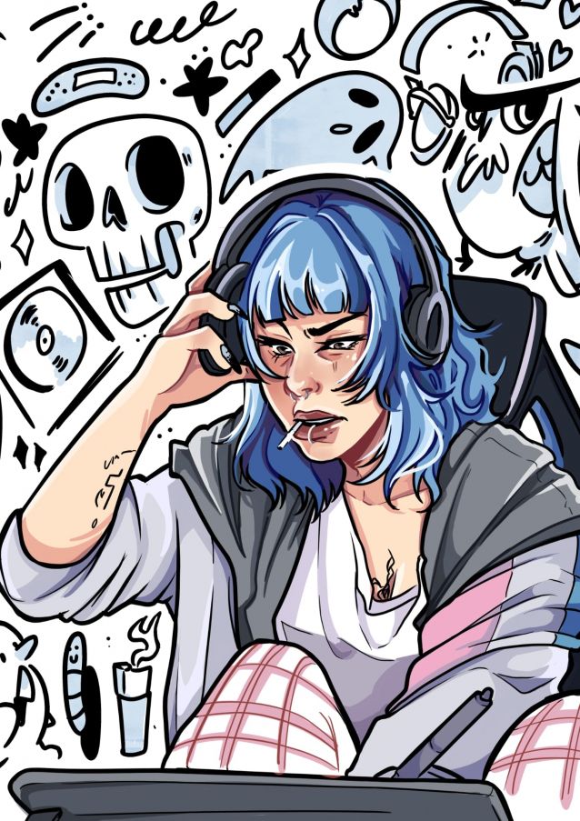 Ene ilustrada por ela mesma