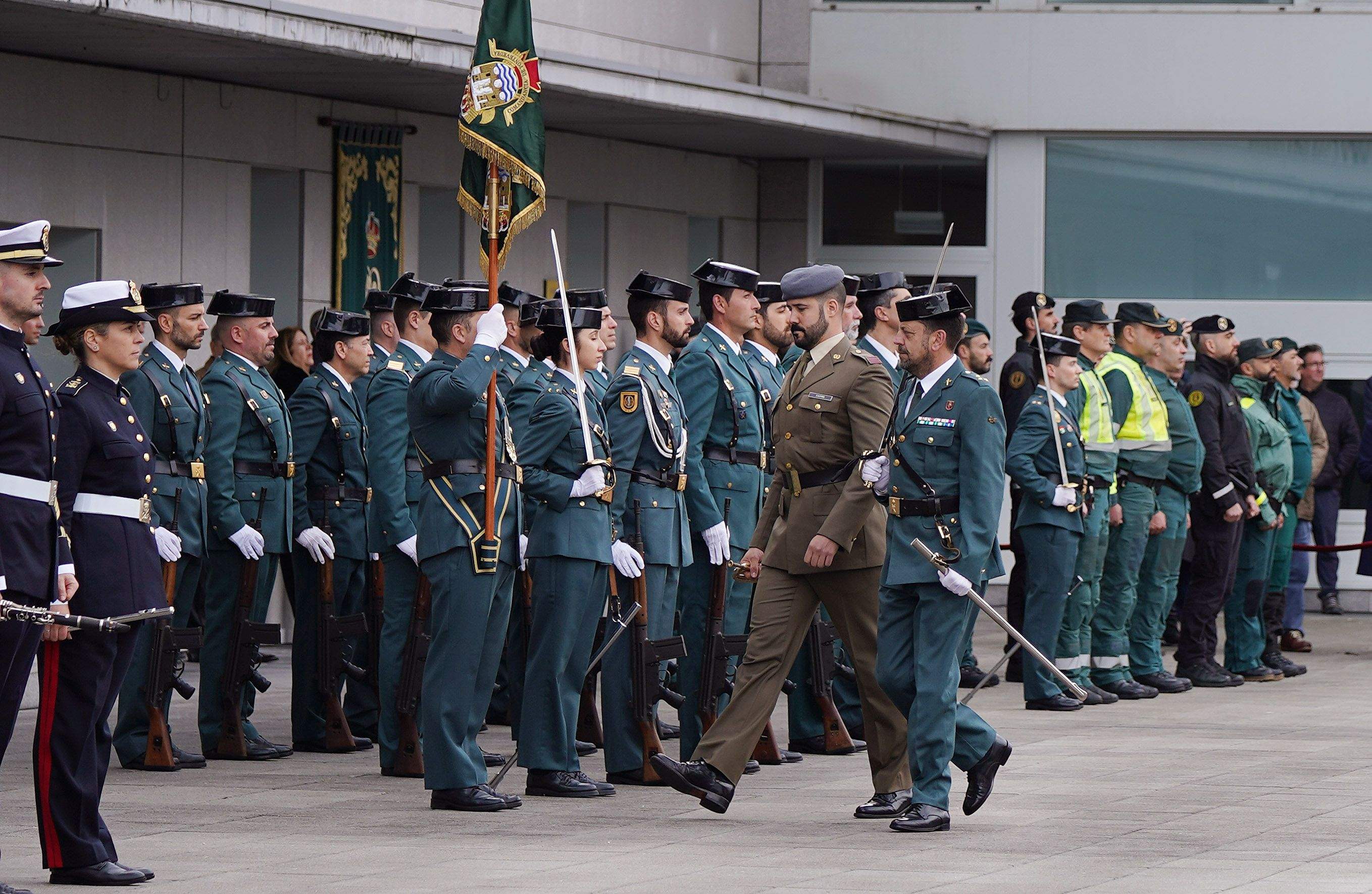 Toma de posesión de Manuel Touceda como coronel xefe da Garda Civil de Pontevedra
