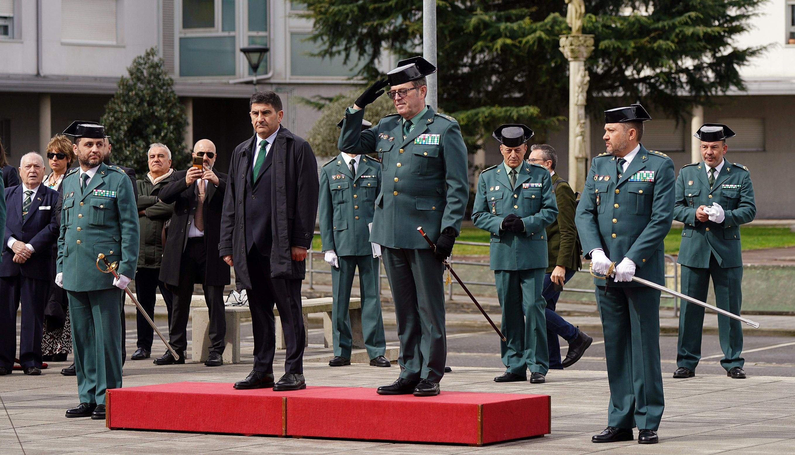 Toma de posesión de Manuel Touceda como coronel xefe da Garda Civil de Pontevedra