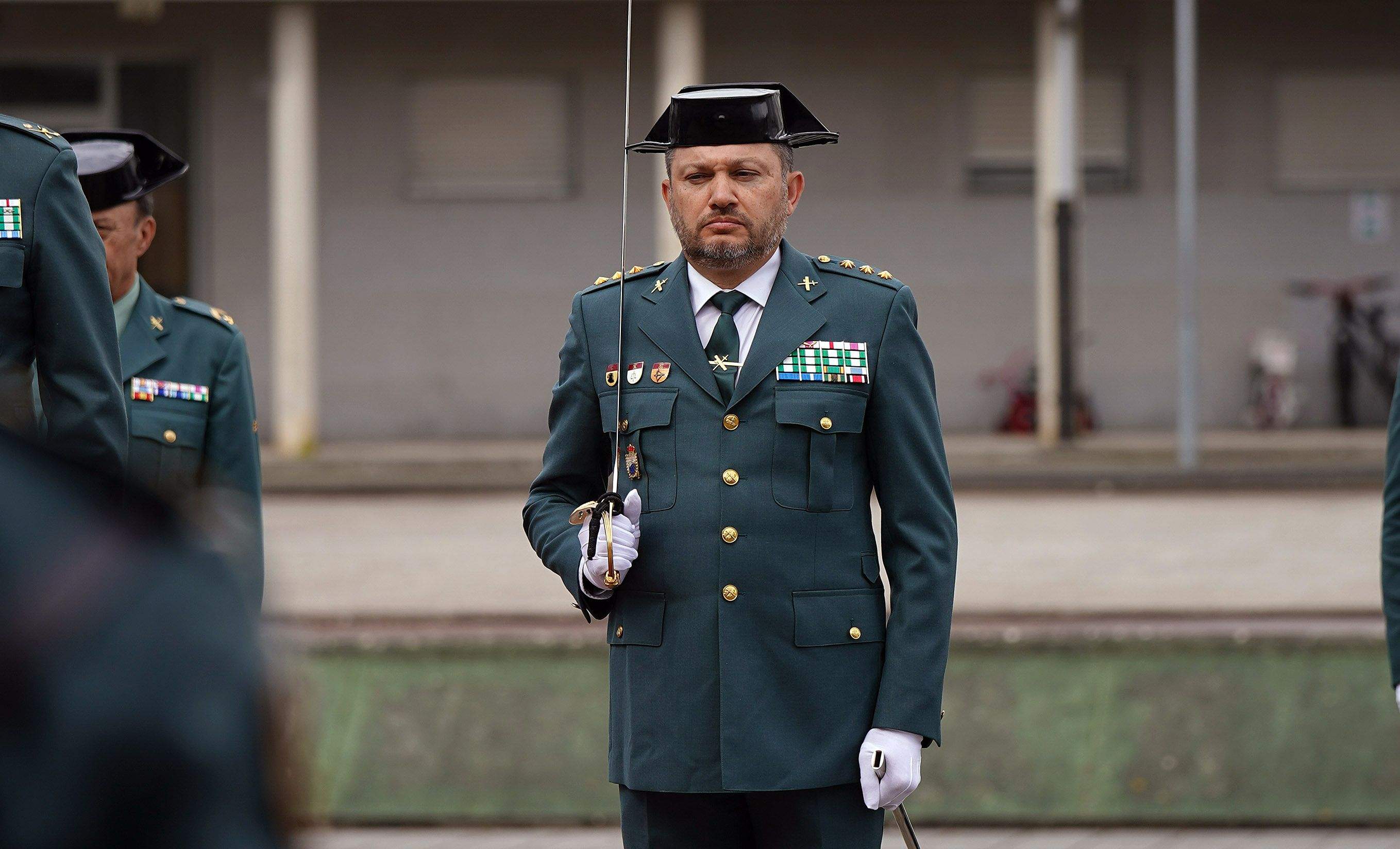 Toma de posesión de Manuel Touceda como coronel xefe da Garda Civil de Pontevedra