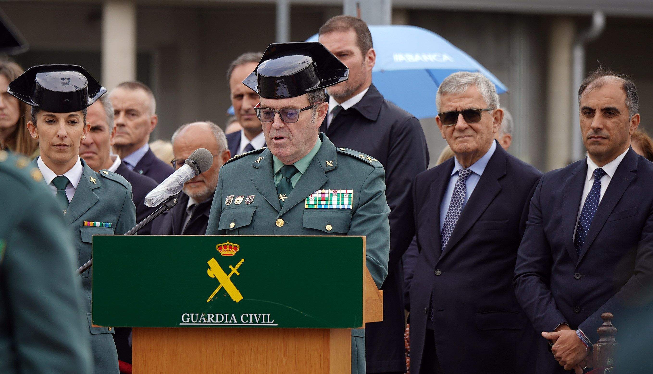 Toma de posesión de Manuel Touceda como coronel xefe da Garda Civil de Pontevedra