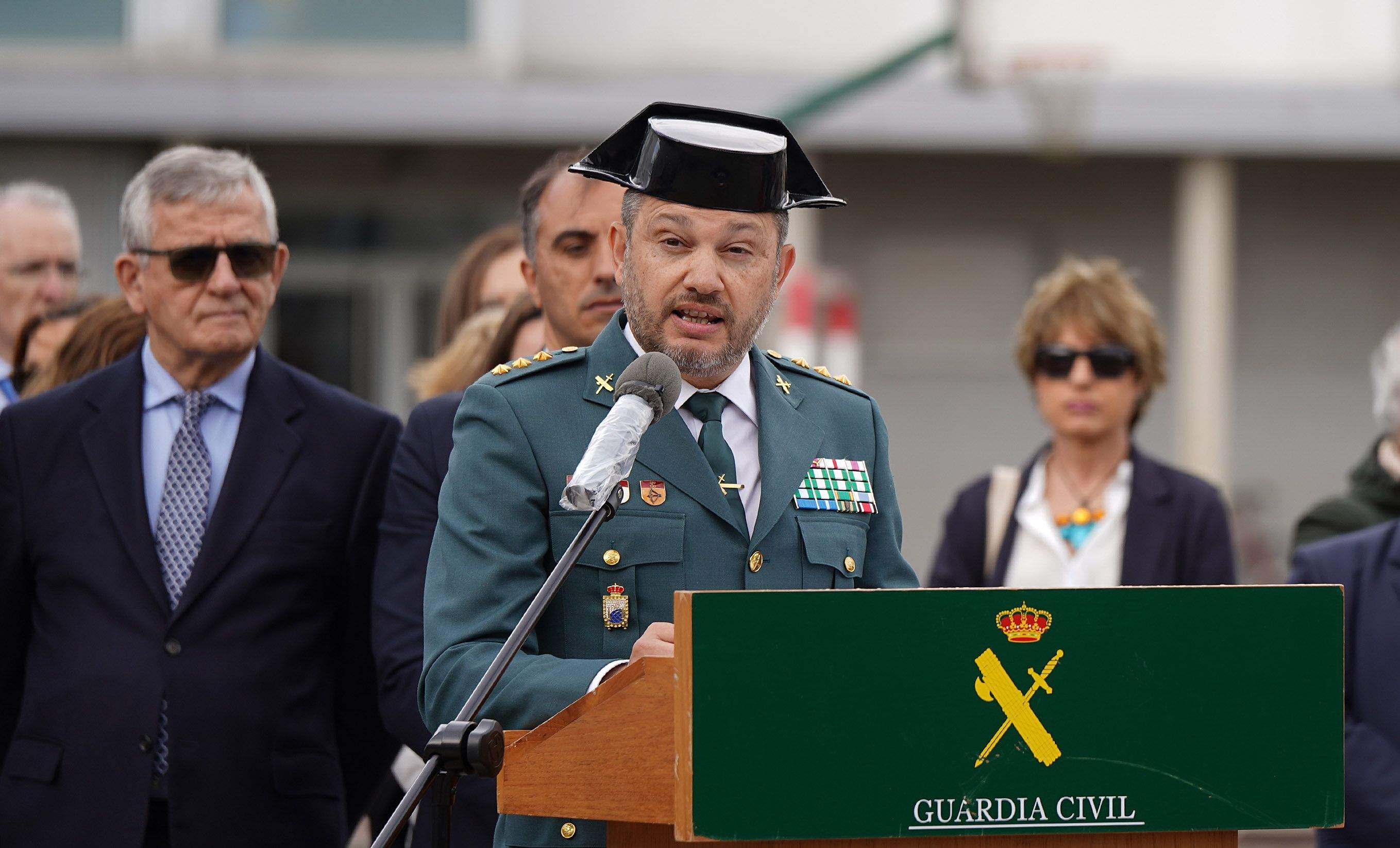 Toma de posesión de Manuel Touceda como coronel xefe da Garda Civil de Pontevedra