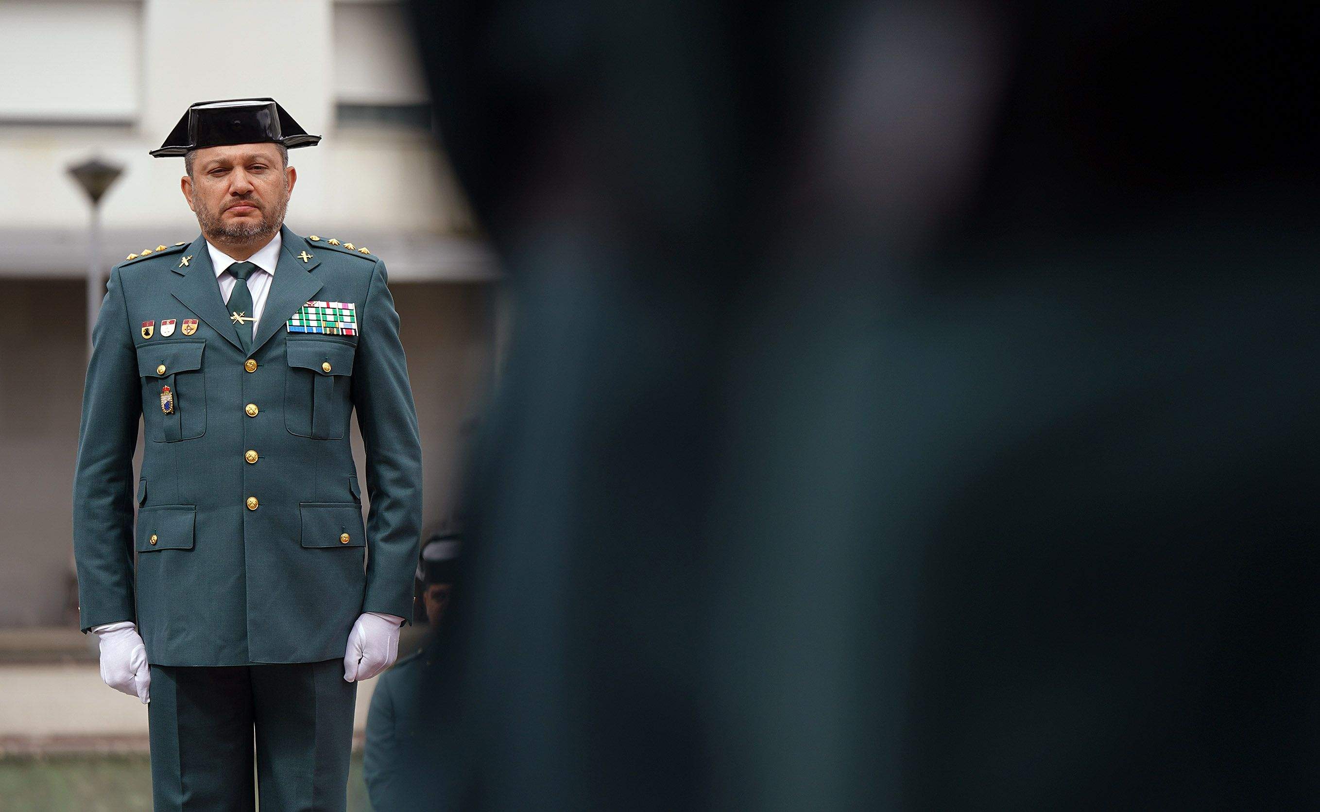 Toma de posesión de Manuel Touceda como coronel xefe da Garda Civil de Pontevedra