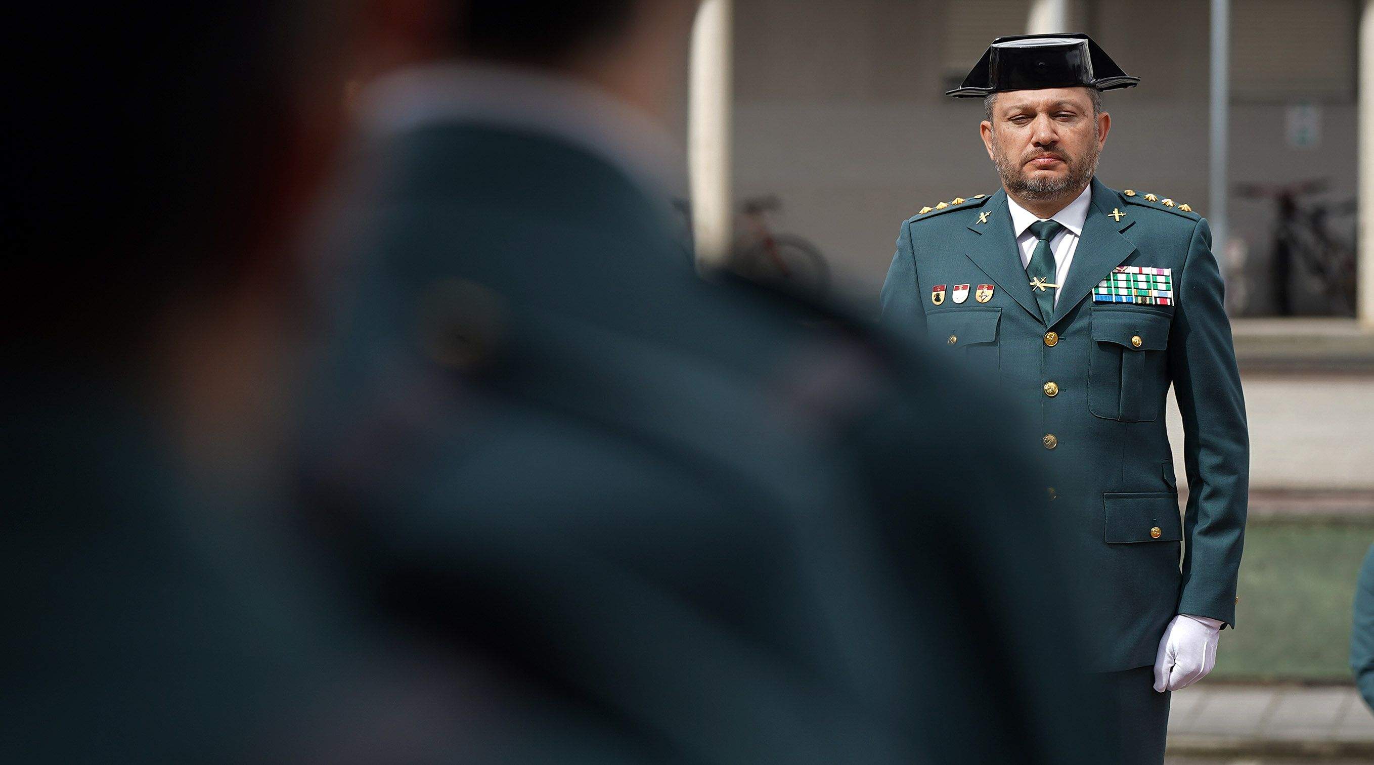 Toma de posesión de Manuel Touceda como coronel xefe da Garda Civil de Pontevedra