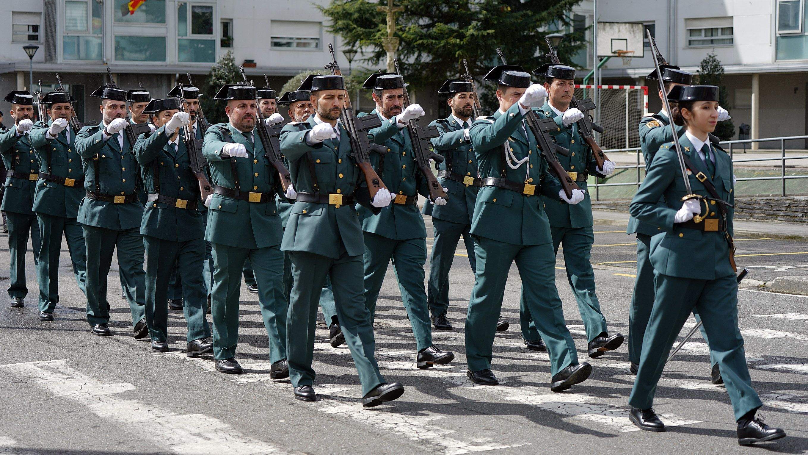 Toma de posesión de Manuel Touceda como coronel xefe da Garda Civil de Pontevedra