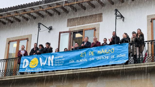 Pancarta del Día Mundial del Síndrome de Down