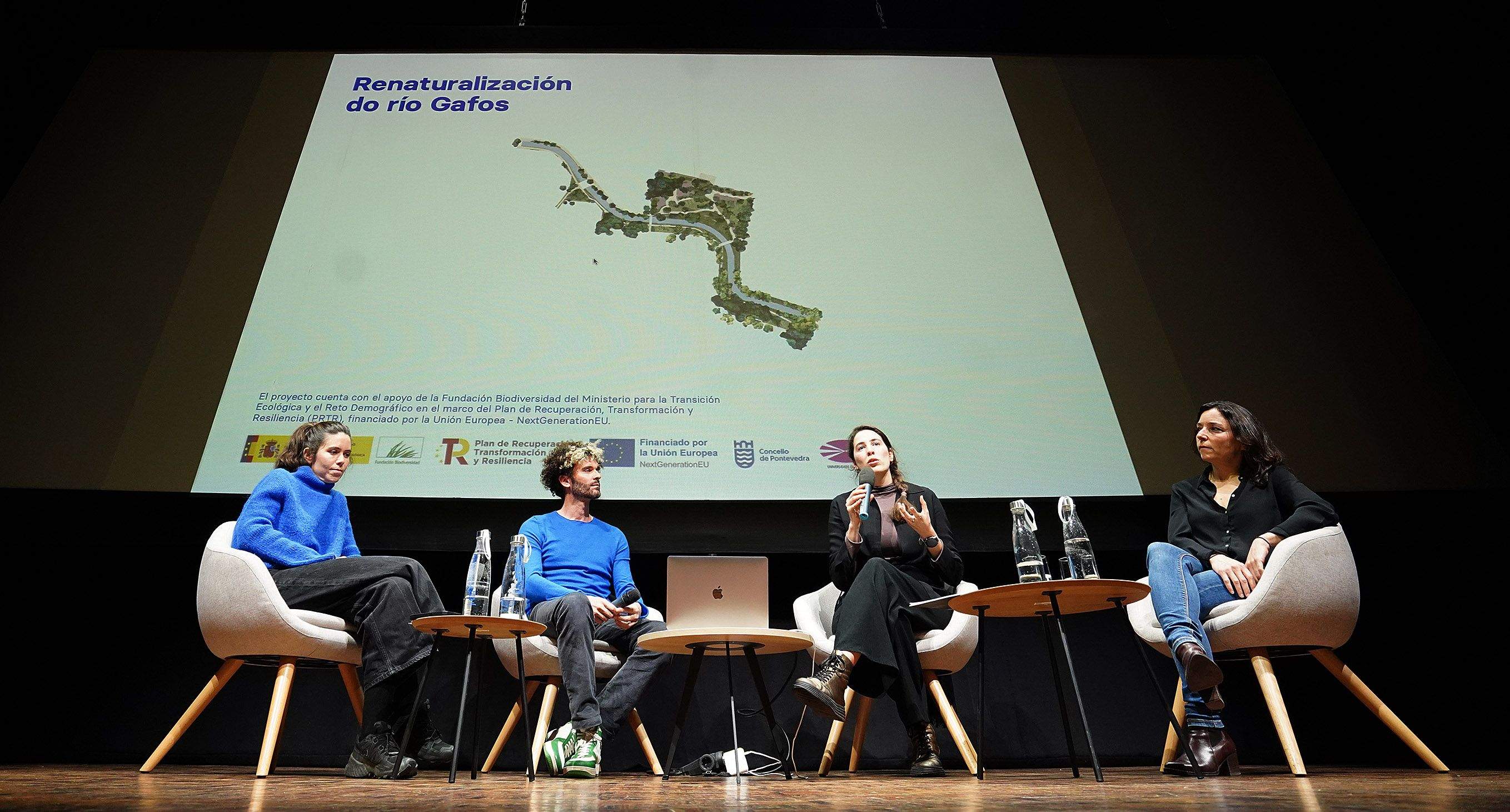 Presentación del proyecto de renaturalización del Gafos en el Teatro Principal