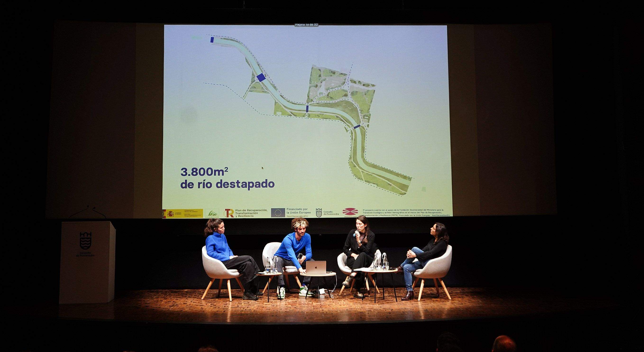 Presentación del proyecto de renaturalización del Gafos en el Teatro Principal