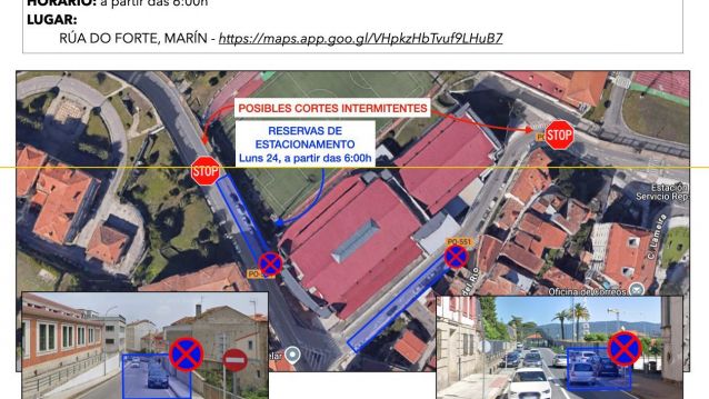 Restriciónsde circulación en Marín pola rodaxe de 'Marusía. Vientos de Honor'