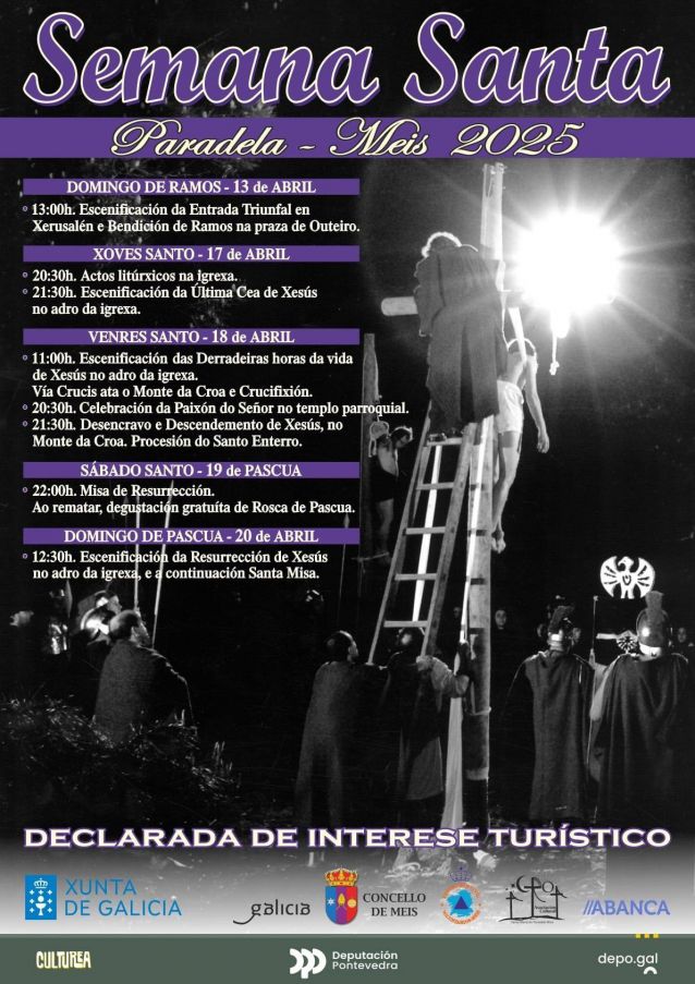 Programa da Semana Santa 2025 en Paradela, Meis
