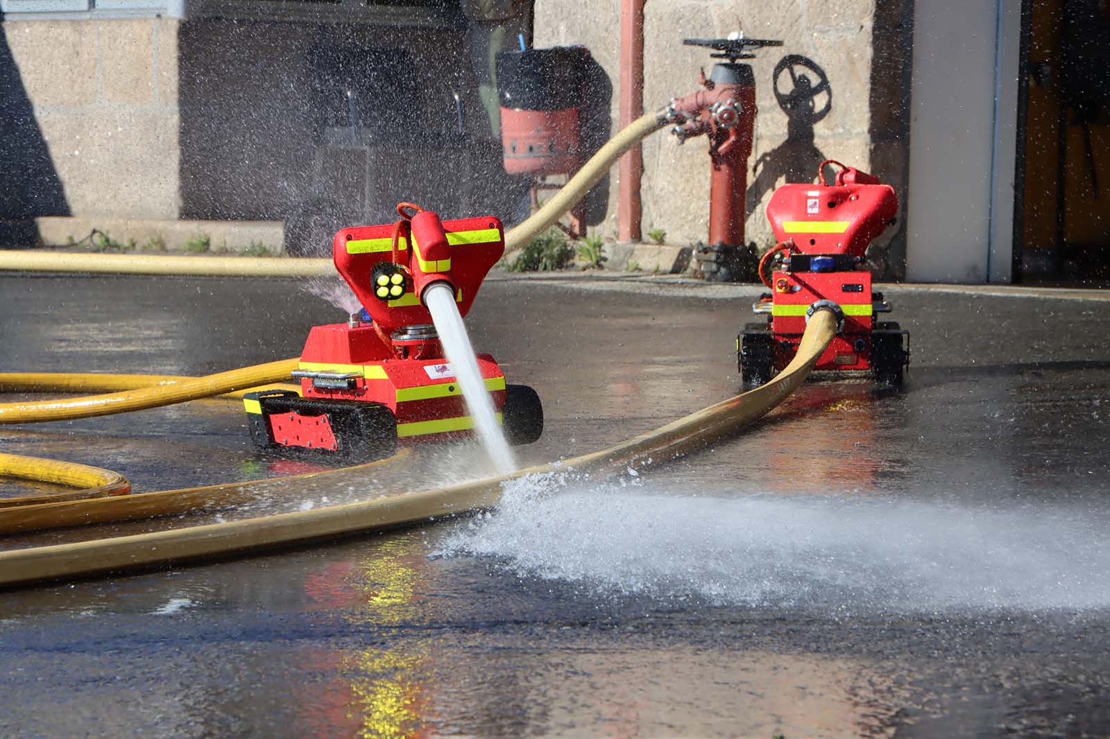 Robot para a extinción de incendios dos bombeiros de Pontevedra