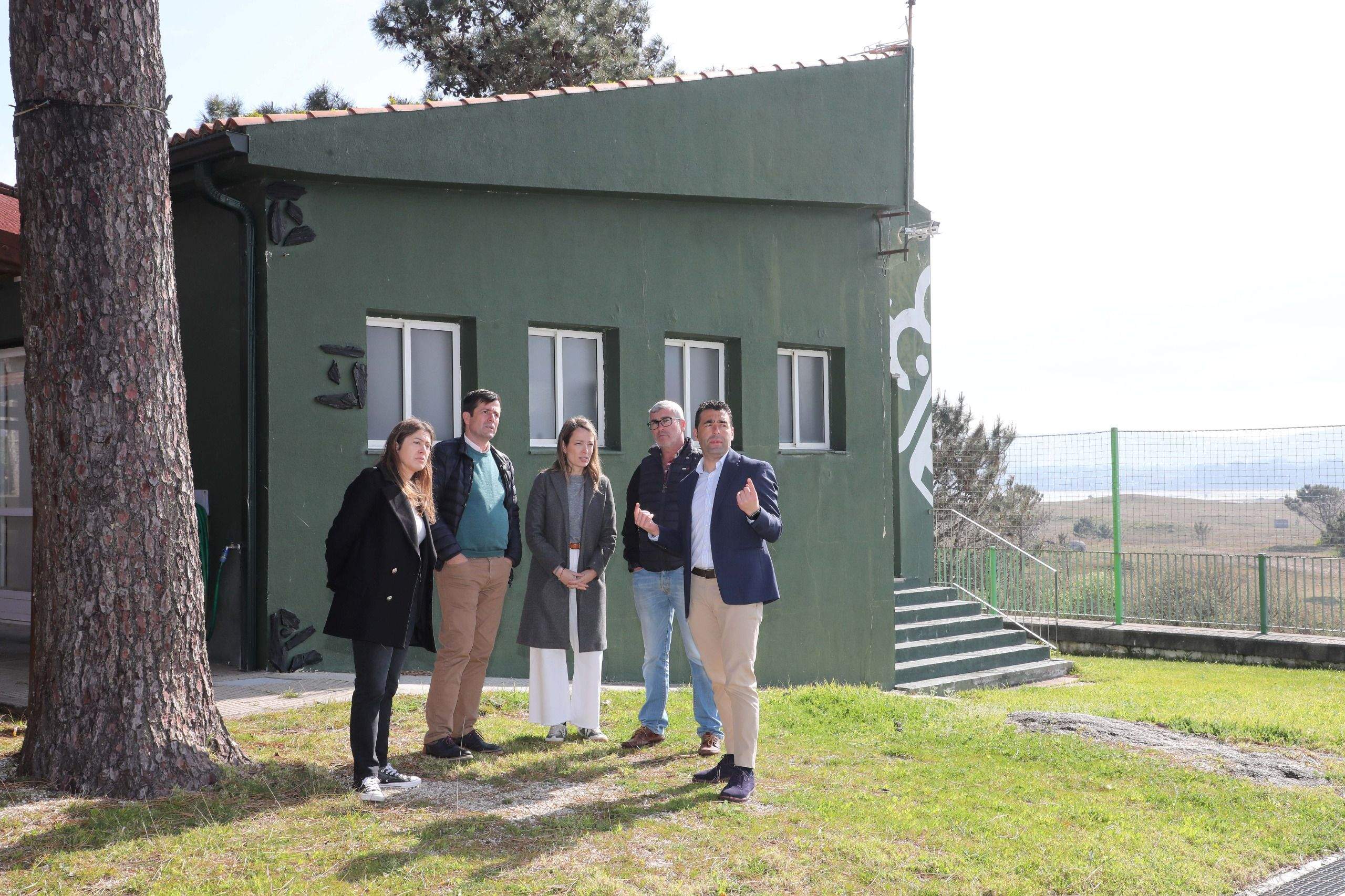 Luis López visitó el Centro Vacacional de A Lanzada