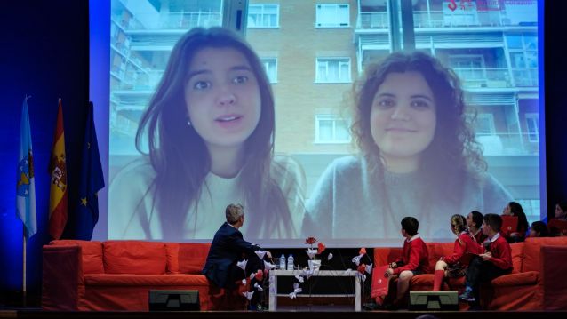 Alfonso Rueda, entrevistado no Colexio Sagrado Corazón Alfonso Rueda, entrevistado no Colexio Sagrado Corazón