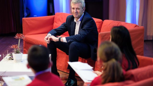 Alfonso Rueda, entrevistado no Colexio Sagrado Corazón Alfonso Rueda, entrevistado no Colexio Sagrado Corazón