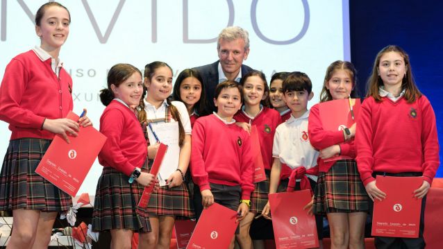 Alfonso Rueda, entrevistado no Colexio Sagrado Corazón Alfonso Rueda, entrevistado no Colexio Sagrado Corazón