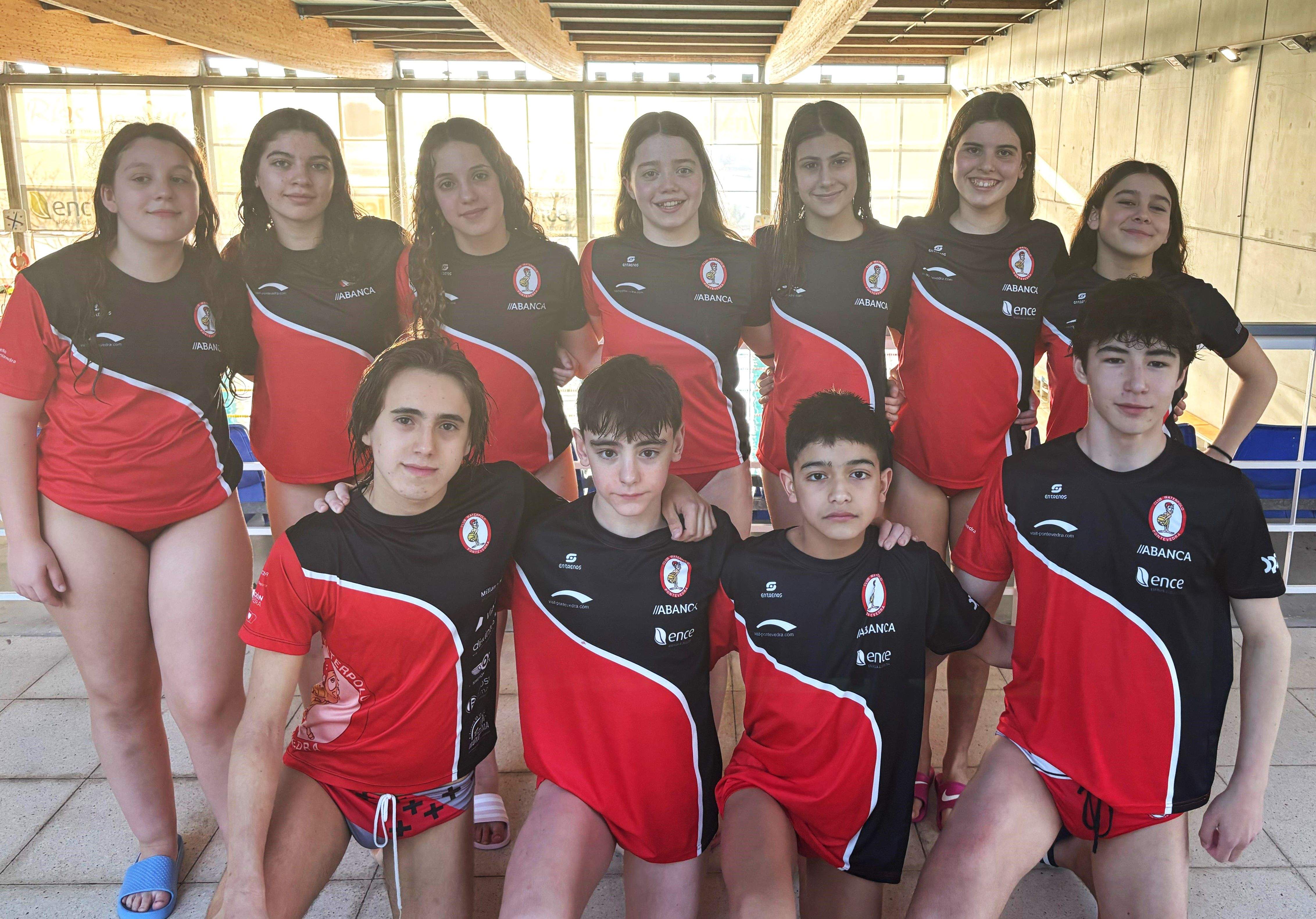 Jugadores del CW Pontevedra convocados para el Nacional Infantil por Federaciones Autonómicas