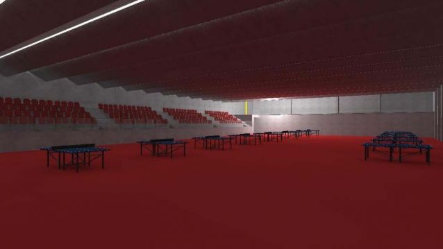 Proxecto para o pavillón de tenis de mesa de Monte Porreiro