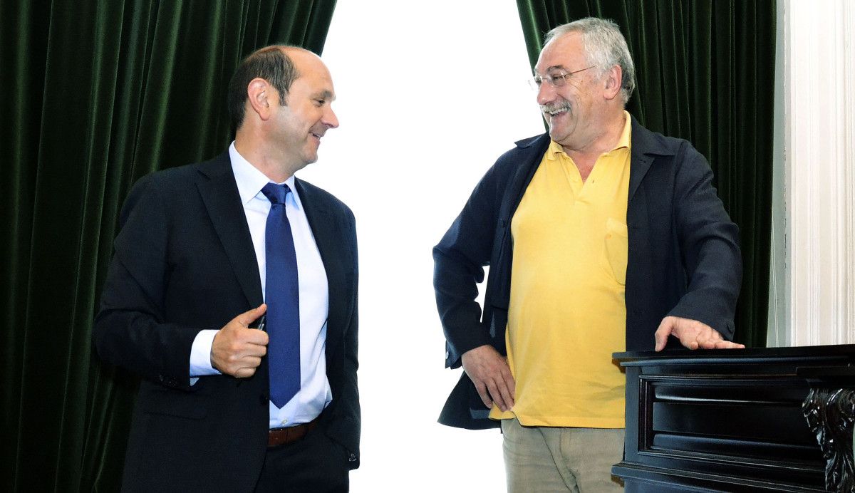 Rafael Louzán y César Mosquera