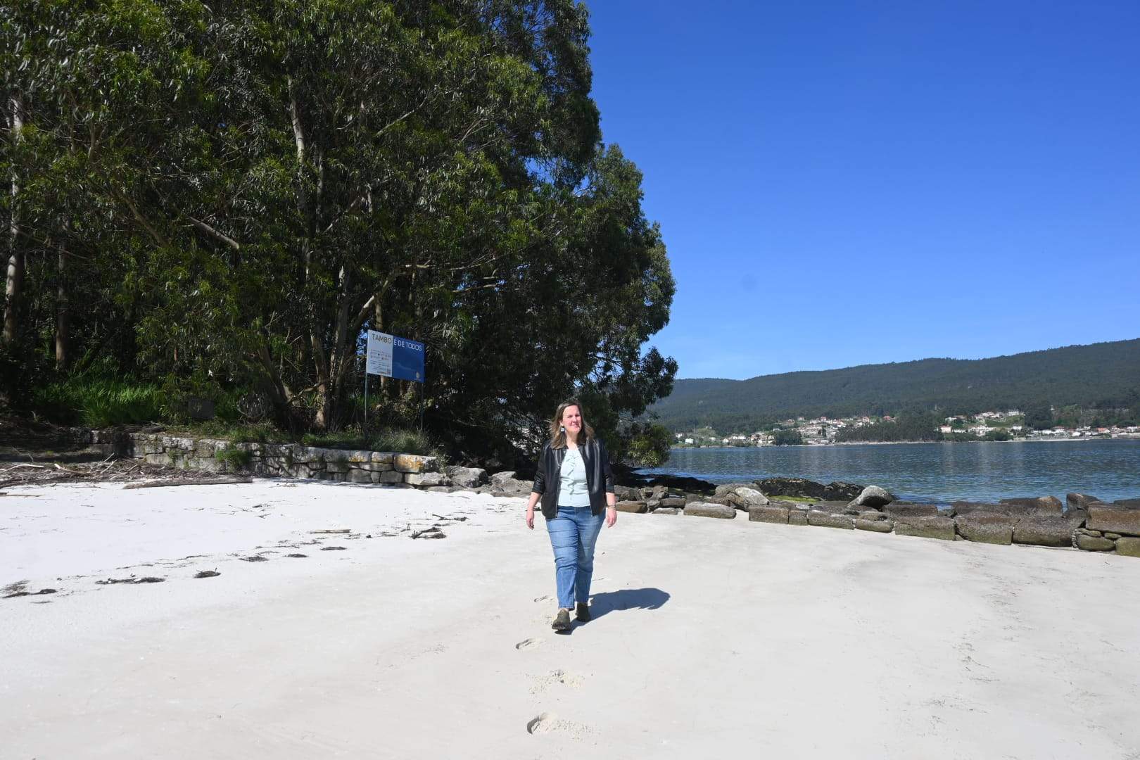 Rocío Cochón, en la Illa de Tambo