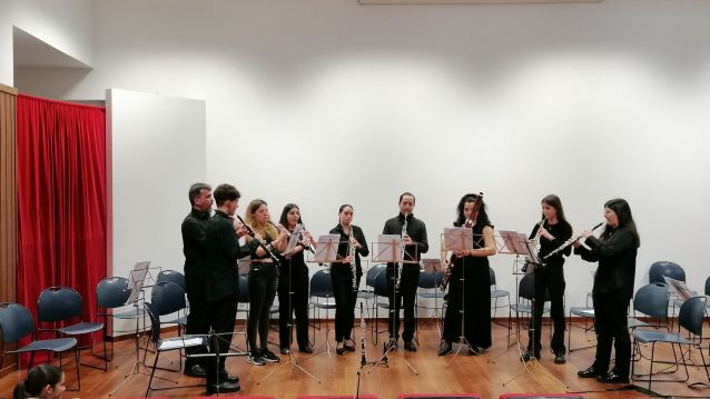 Concierto de estudiantes de Pontevedra con los de la Academia de Música de Cantanhede Concierto de estudiantes de Pontevedra con los de la Academia de Música de Cantanhede