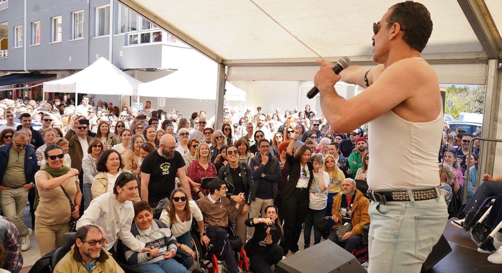 Fran García homenaxeaba a Freddie Mercury no Festival Solifest