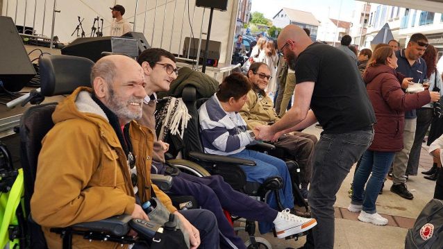 Público en cadeiras de rodas no Solifest