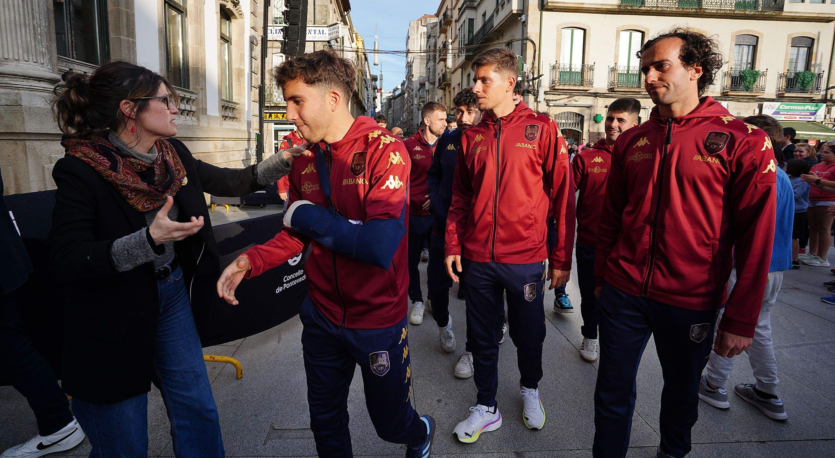 Recepción al Pontevedra CF en la Casa Consistorial Recepción al Pontevedra CF en la Casa Consistorial