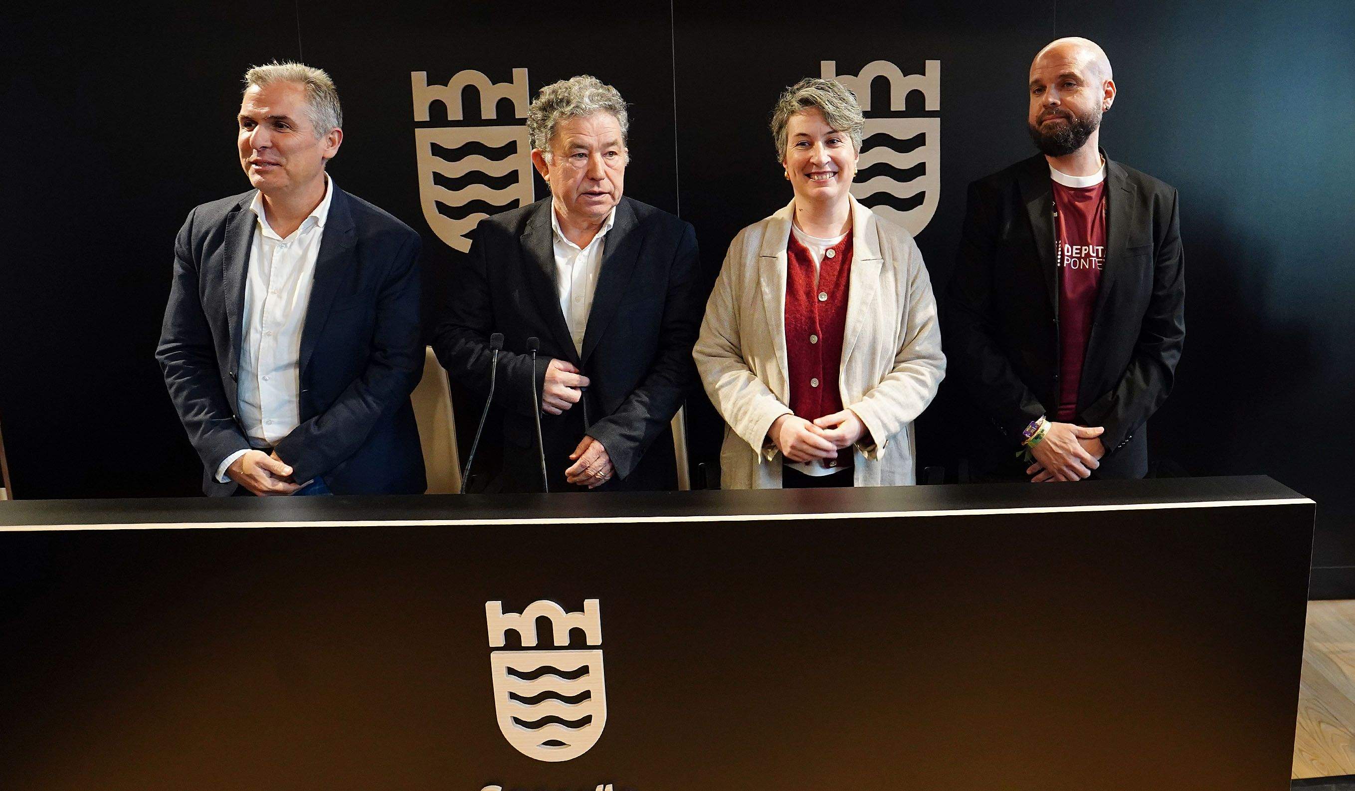 Recepción al Pontevedra CF en la Casa Consistorial Recepción al Pontevedra CF en la Casa Consistorial