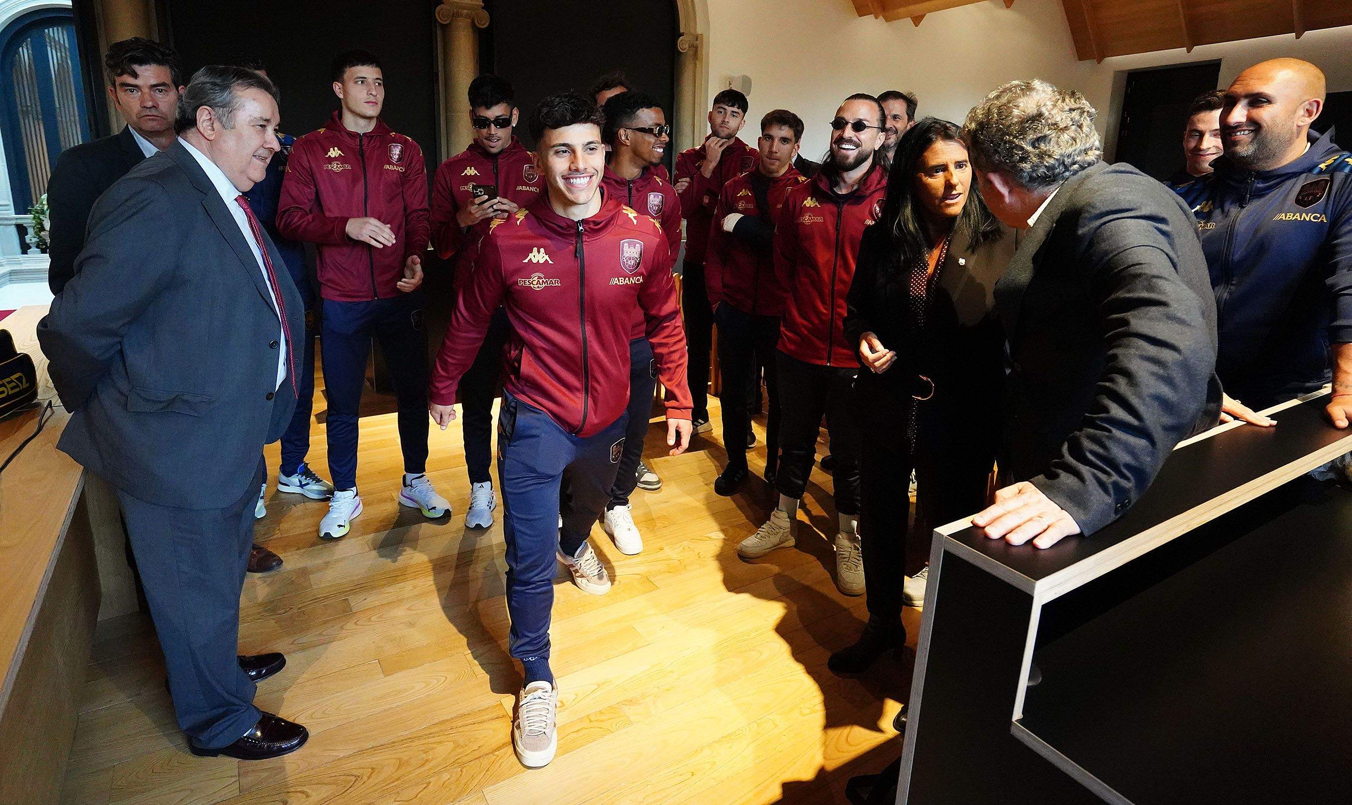 Recepción al Pontevedra CF en la Casa Consistorial Recepción al Pontevedra CF en la Casa Consistorial