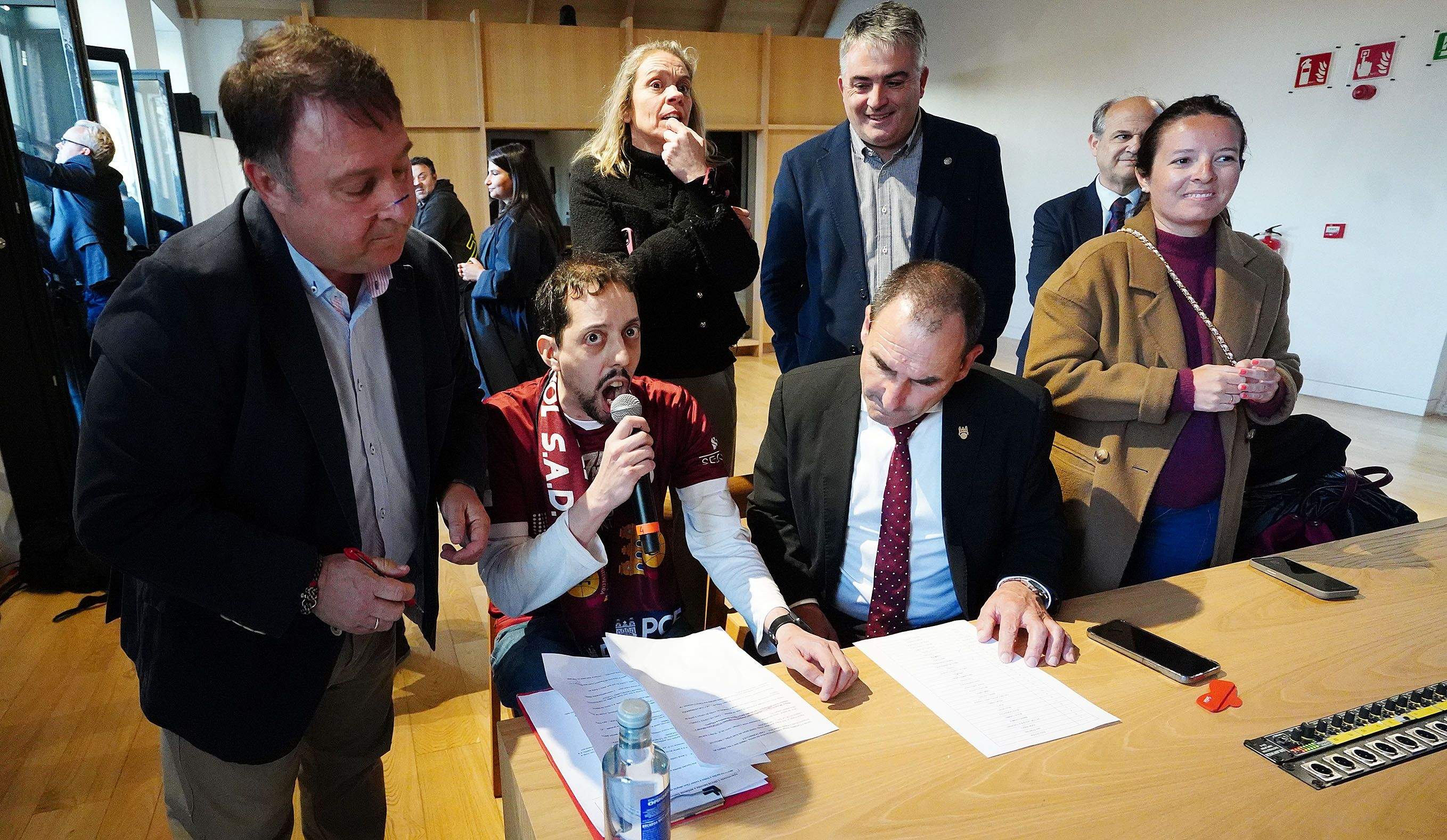 Recepción al Pontevedra CF en la Casa Consistorial Recepción al Pontevedra CF en la Casa Consistorial