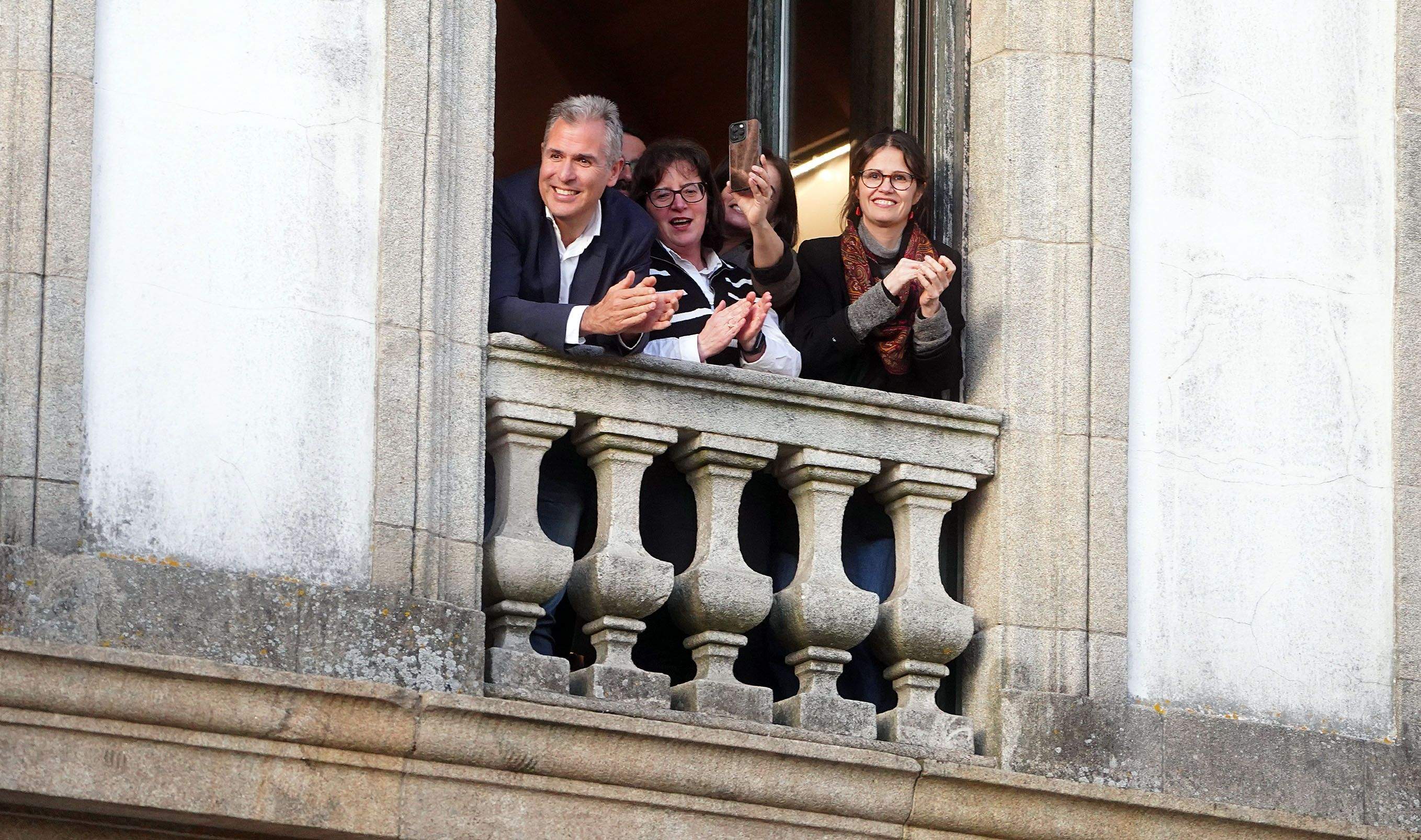 Recepción al Pontevedra CF en la Casa Consistorial Recepción al Pontevedra CF en la Casa Consistorial