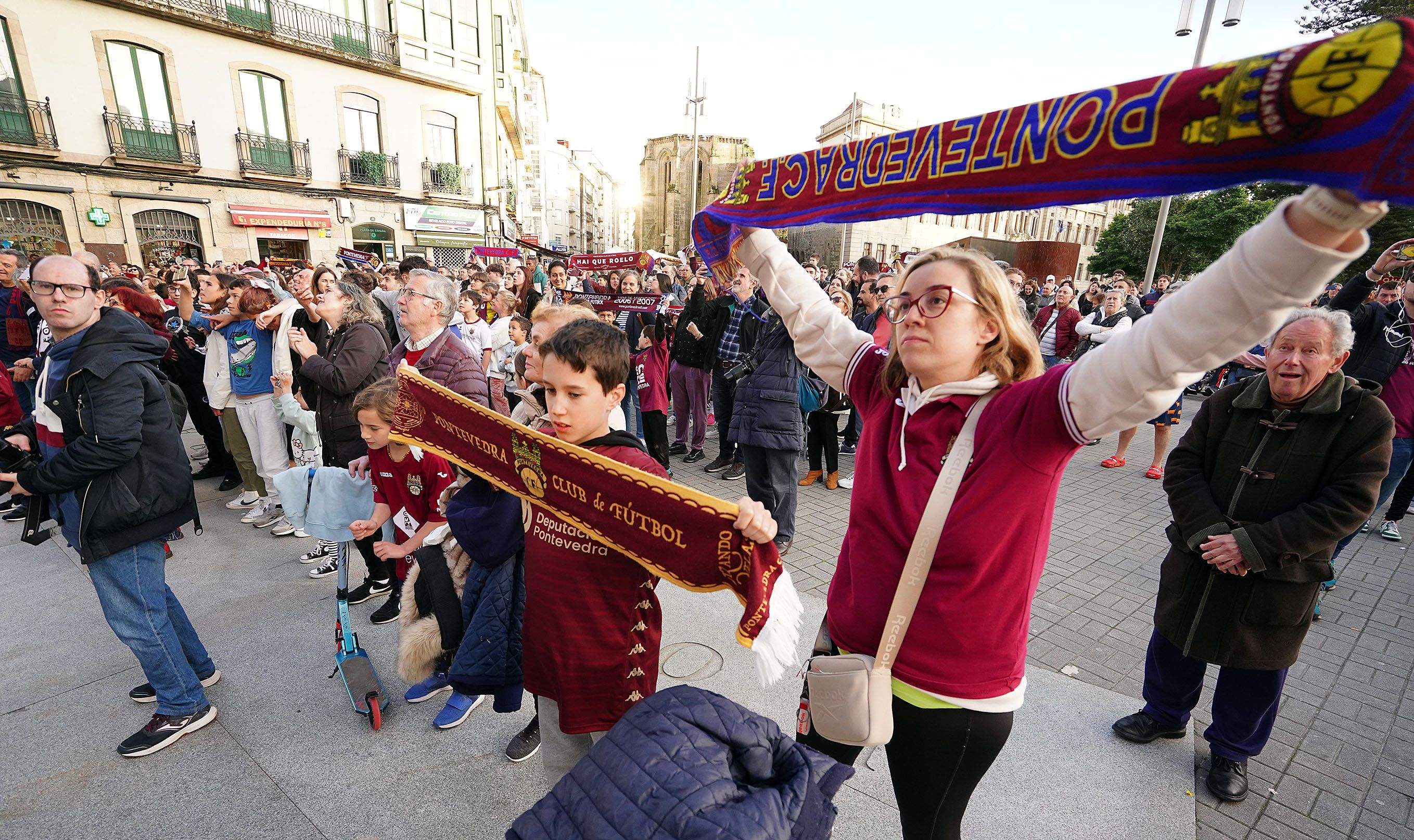 Recepción al Pontevedra CF en la Casa Consistorial Recepción al Pontevedra CF en la Casa Consistorial