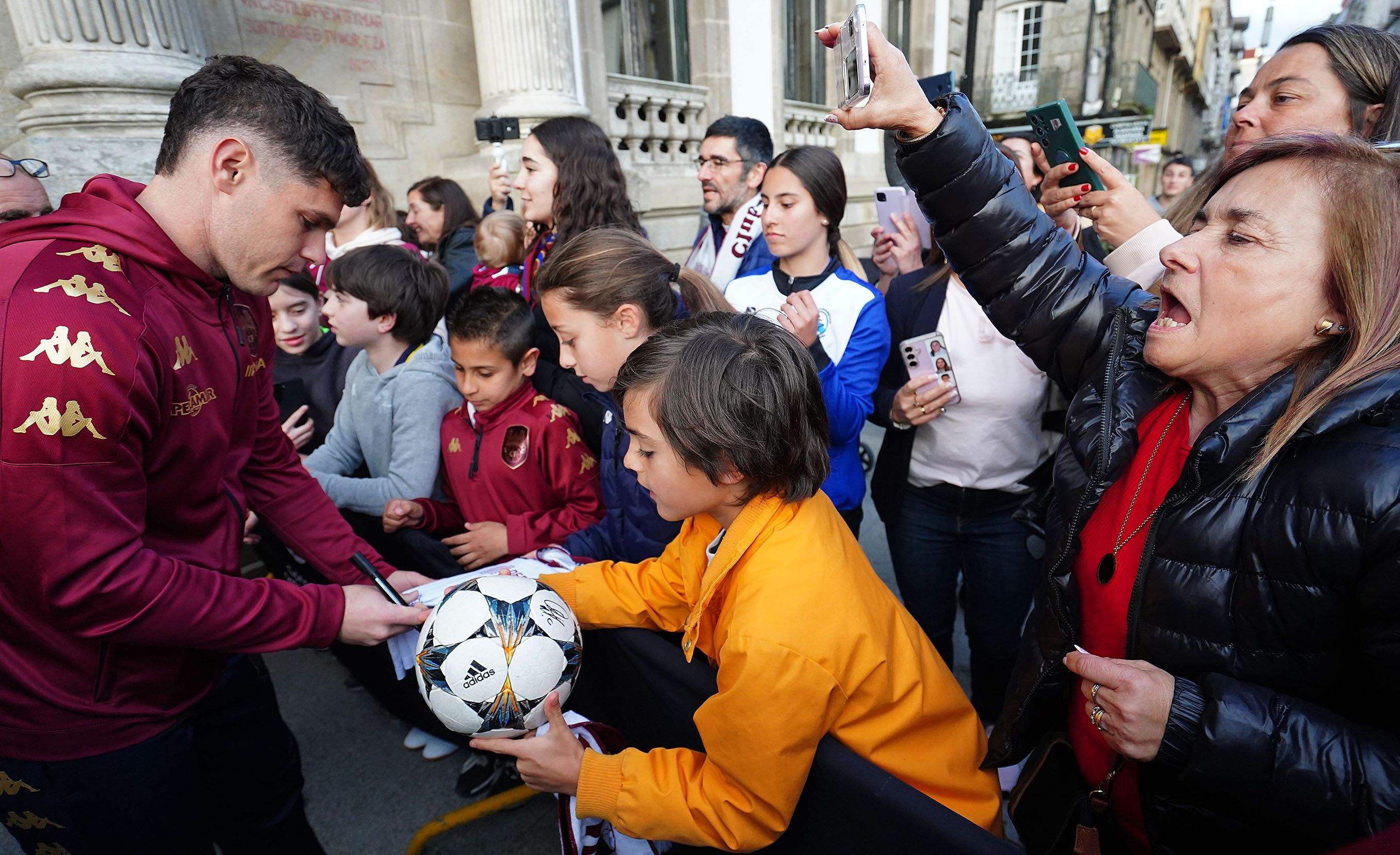 Recepción al Pontevedra CF en la Casa Consistorial Recepción al Pontevedra CF en la Casa Consistorial