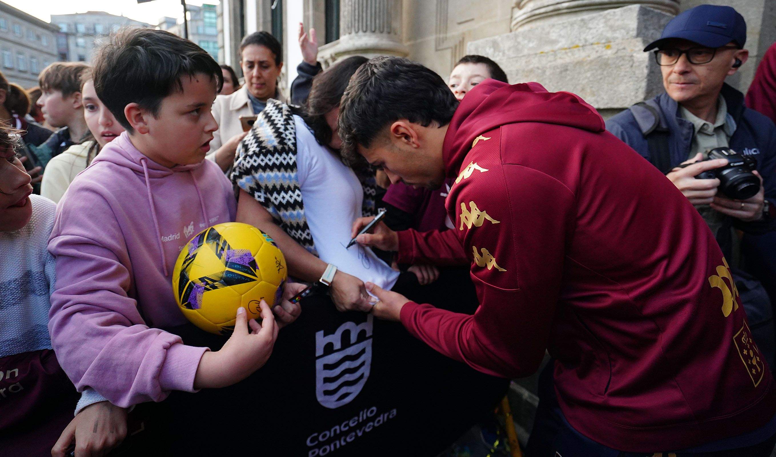 Recepción al Pontevedra CF en la Casa Consistorial Recepción al Pontevedra CF en la Casa Consistorial