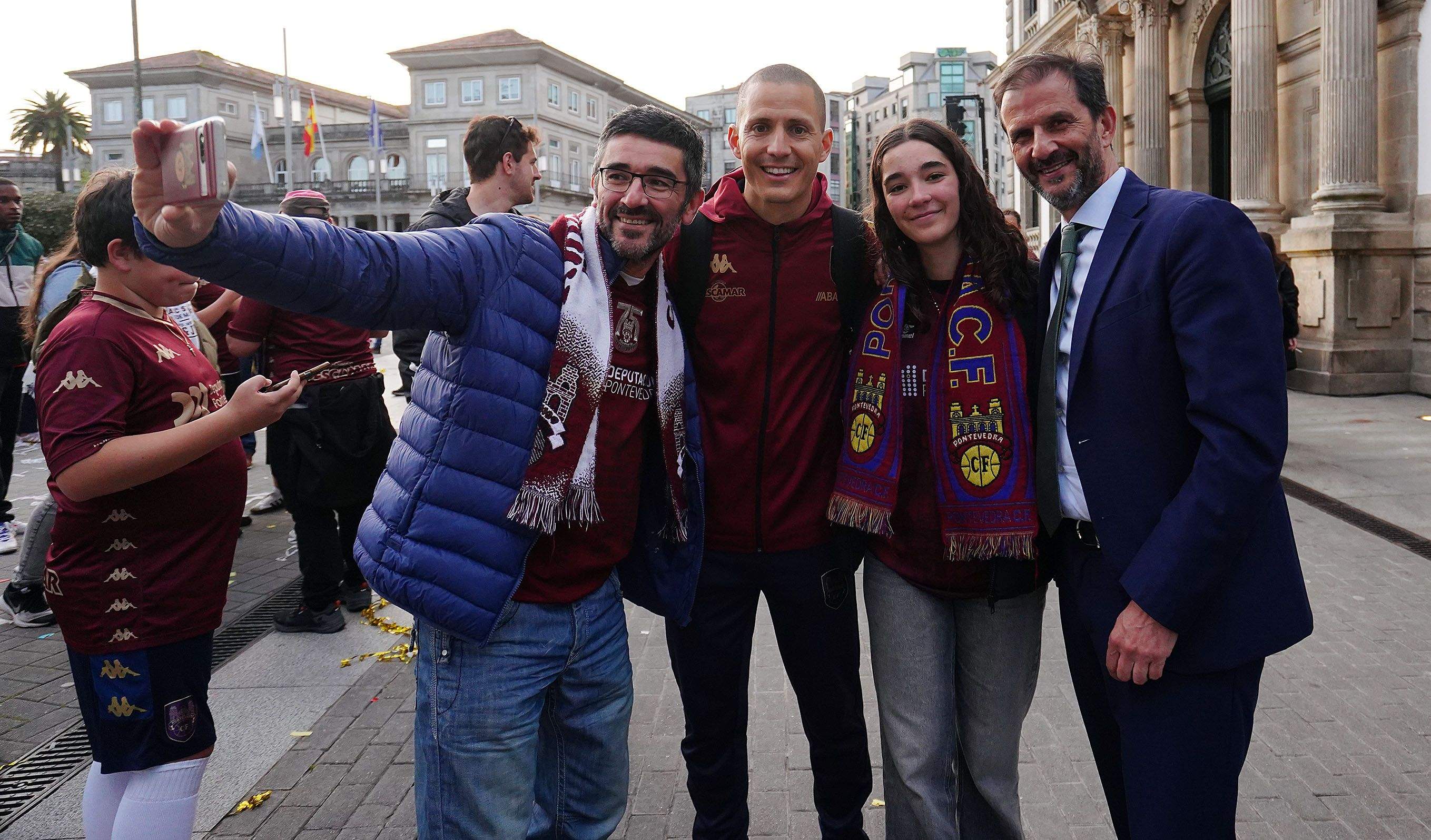 Recepción al Pontevedra CF en la Casa Consistorial Recepción al Pontevedra CF en la Casa Consistorial