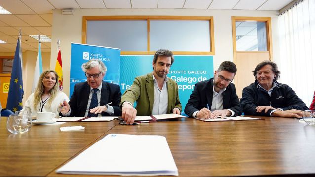 Teresa Portela, Juan Manuel Vieites, Diego Calvo, Pablo Fernández e José Ramón Lete Lasa