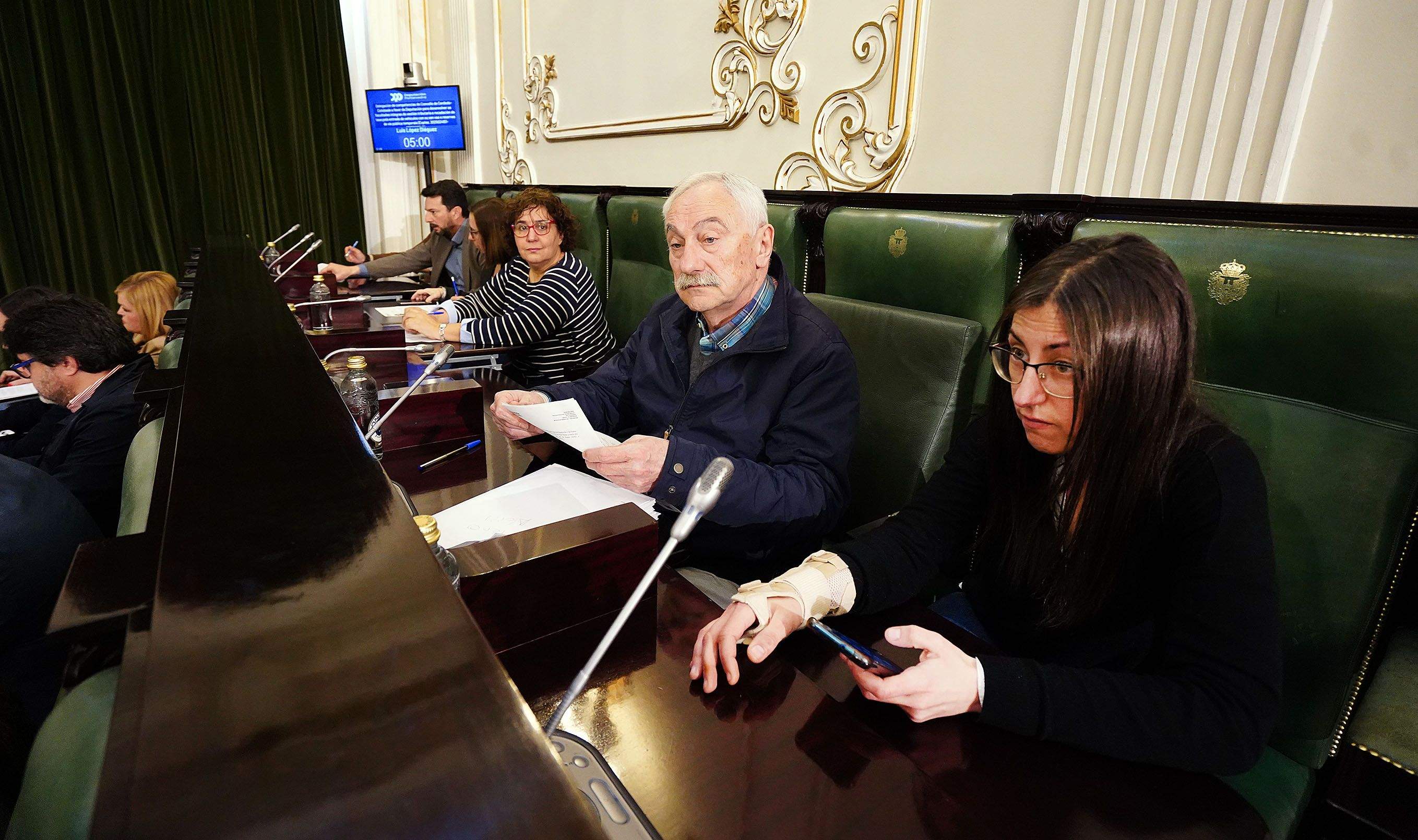 Deputados e deputadas do BNG no Pleno da Deputación de Pontevedra